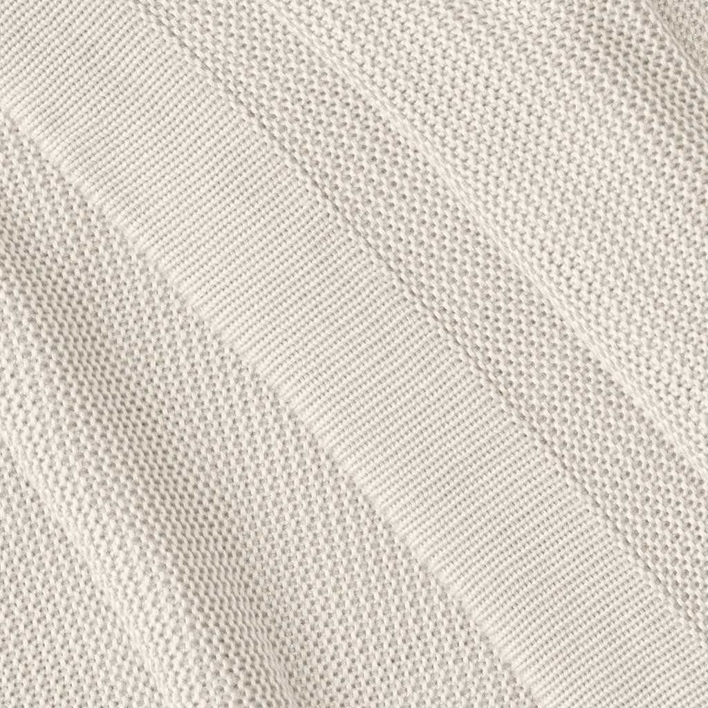 Close up of driftwood cloud knit blanket |Color:Driftwood