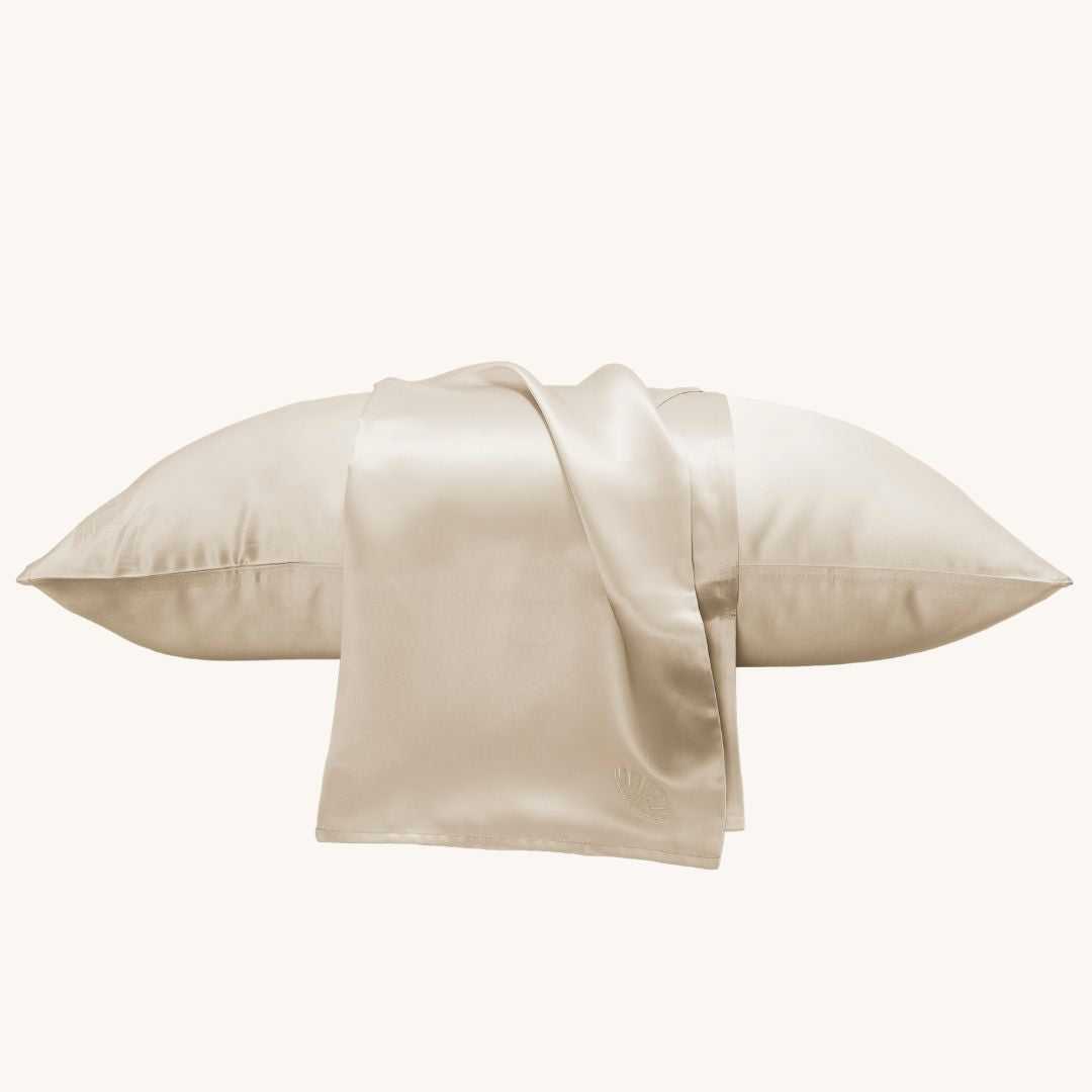 La Seta Mulberry Silk Pillowcase with Embroidery