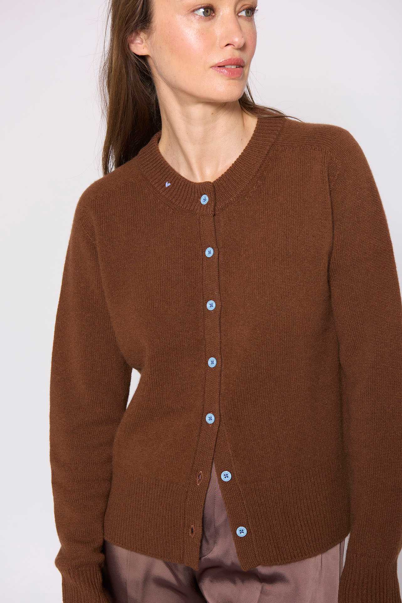 The Button Cardigan - Hazelnut