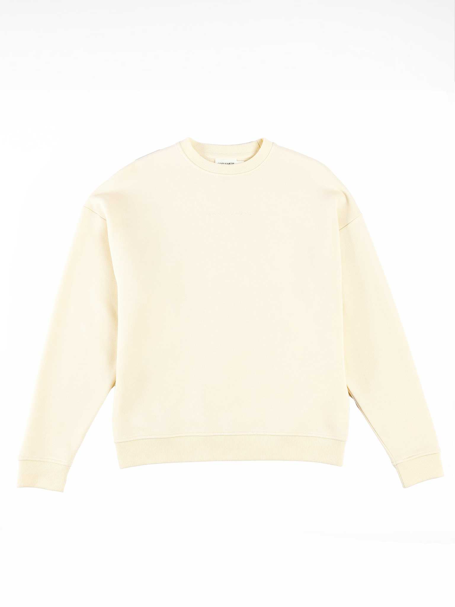 Alabaster cityscape crewneck with white background |Color:Alabaster