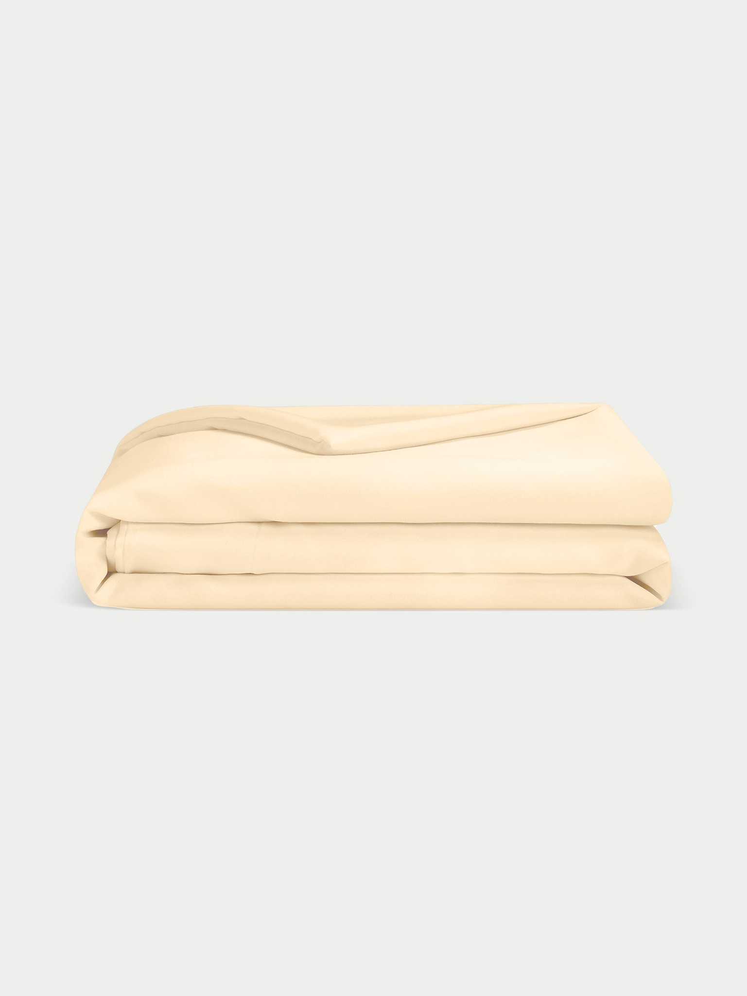 Lemonade Bamboo Duvet Cover neatly folded. Photo taken with white background. |Color:Lemonade