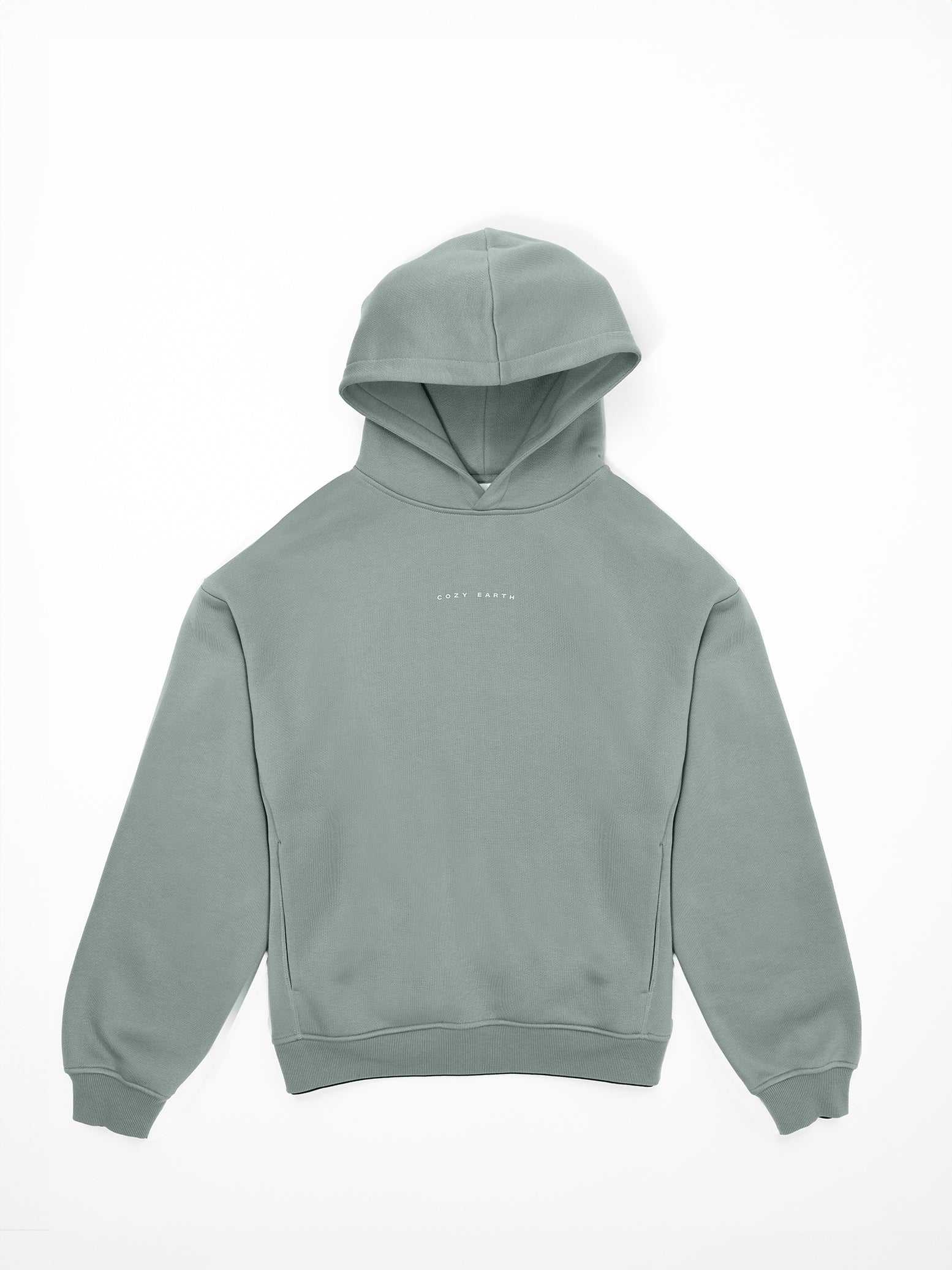Flat lay of haze cityscape hoodie with white background |Color:Haze