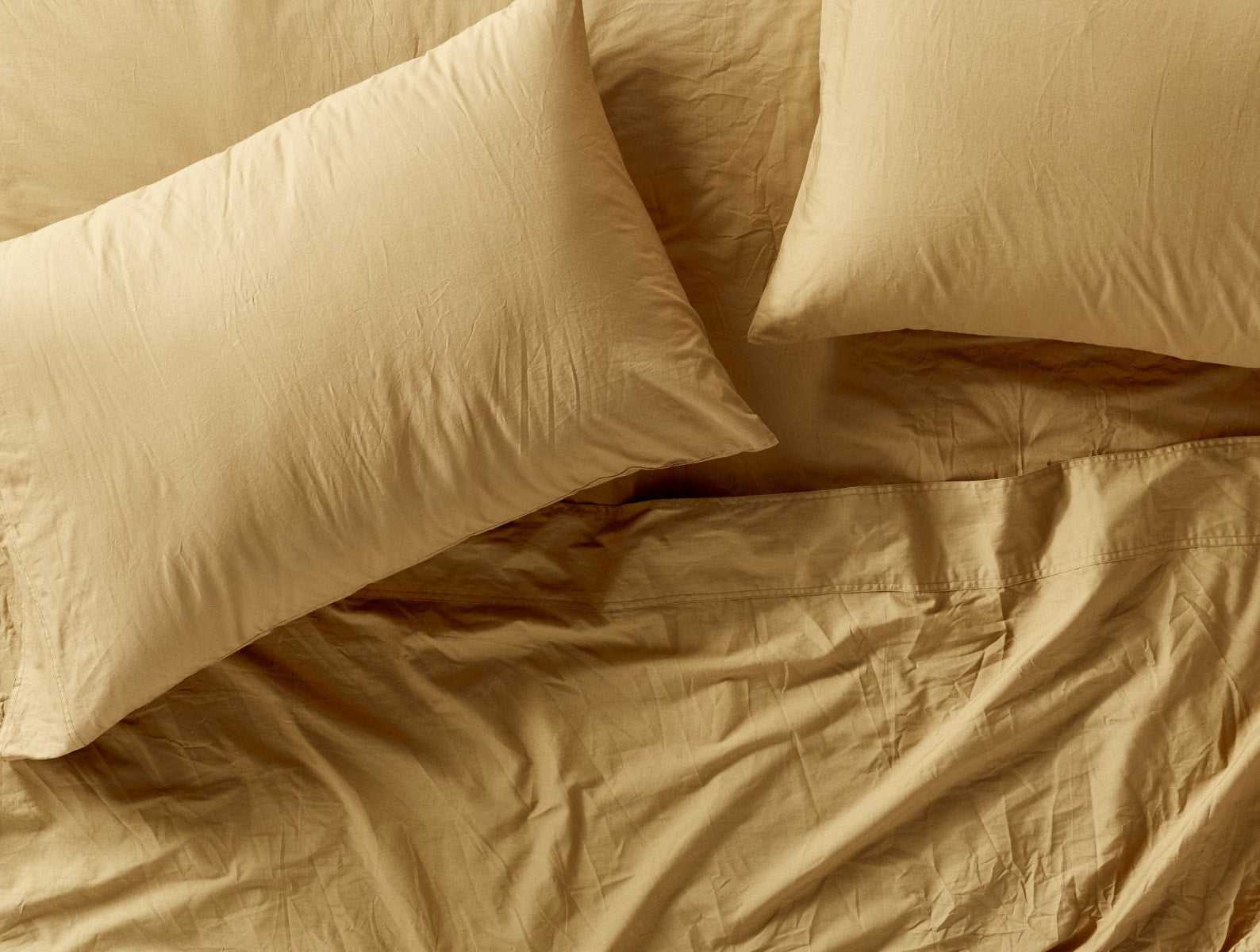 Organic Crinkled Percale™ Sheets | Hazel
