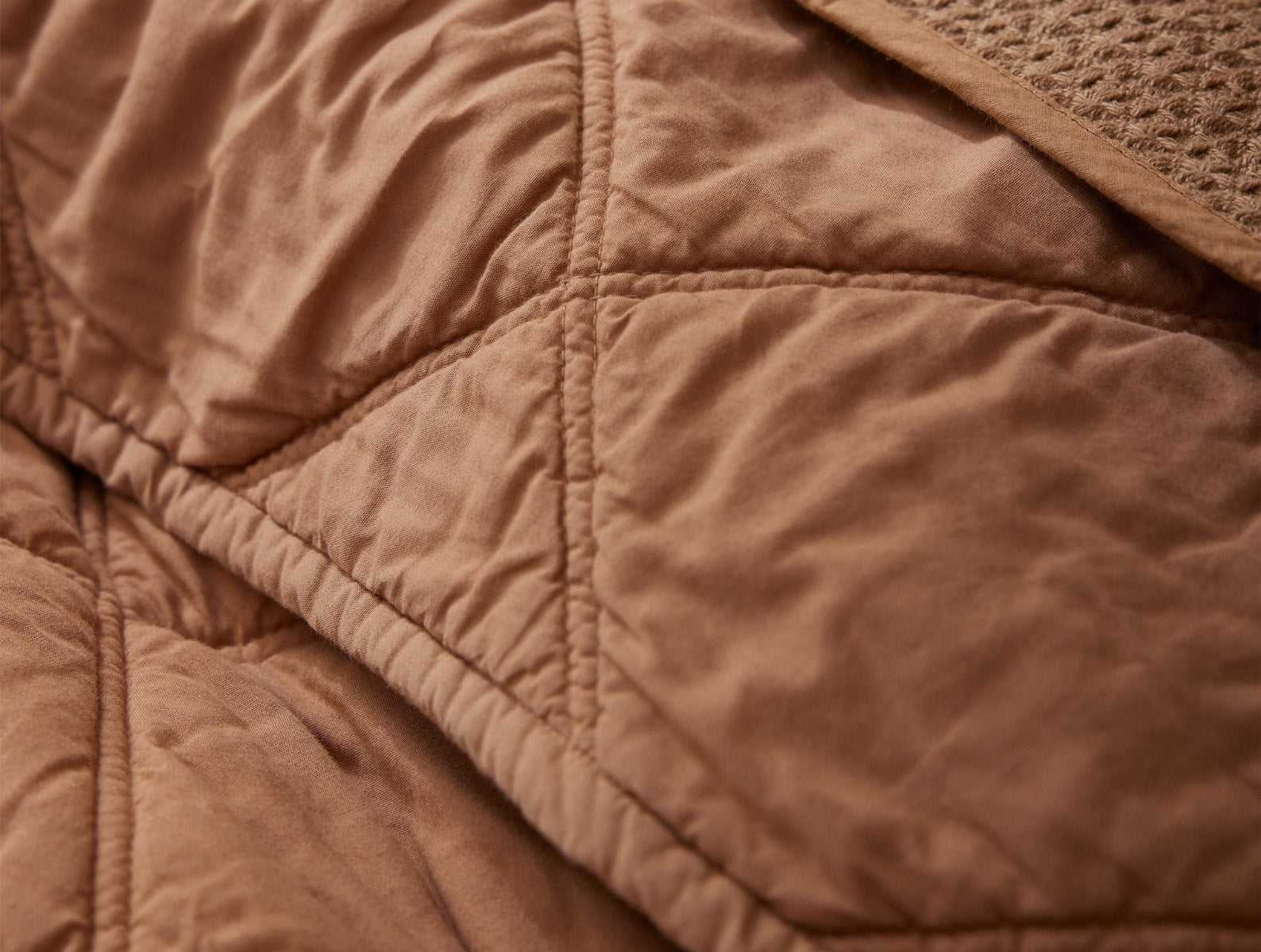 Diamond-Stitched Organic Cotton Comforter | Ginger