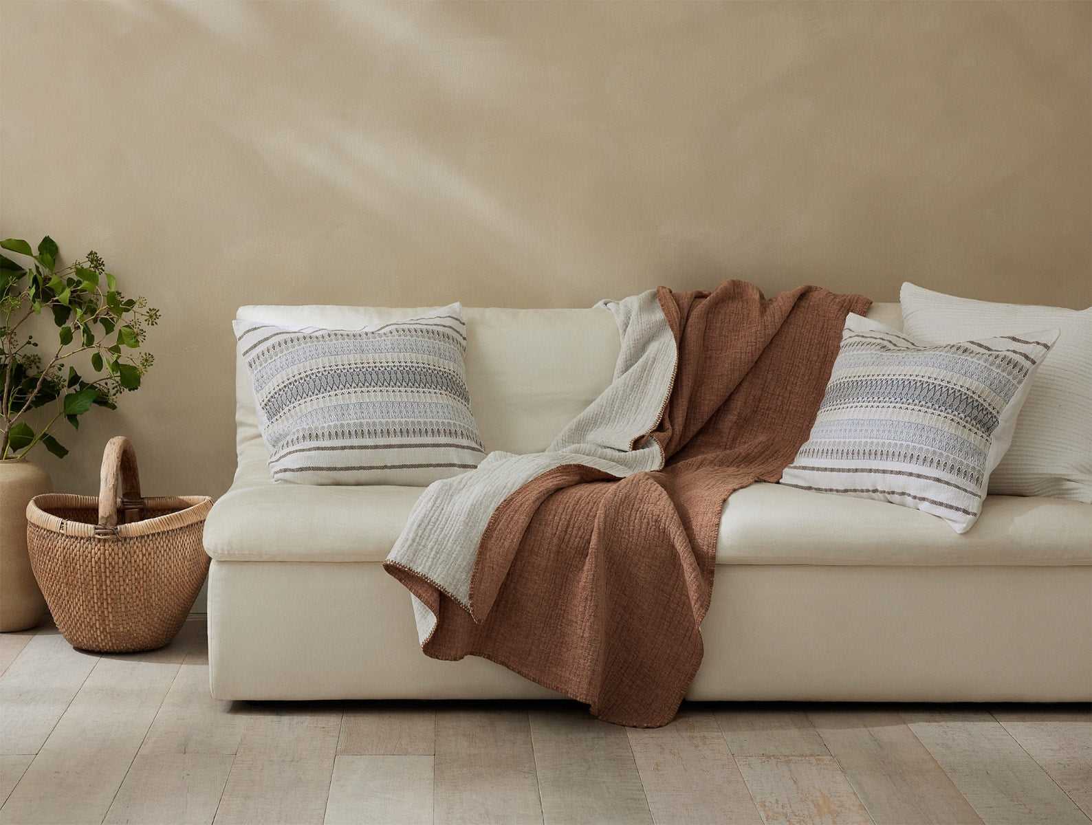 Cozy Cotton Organic Throw | Sienna