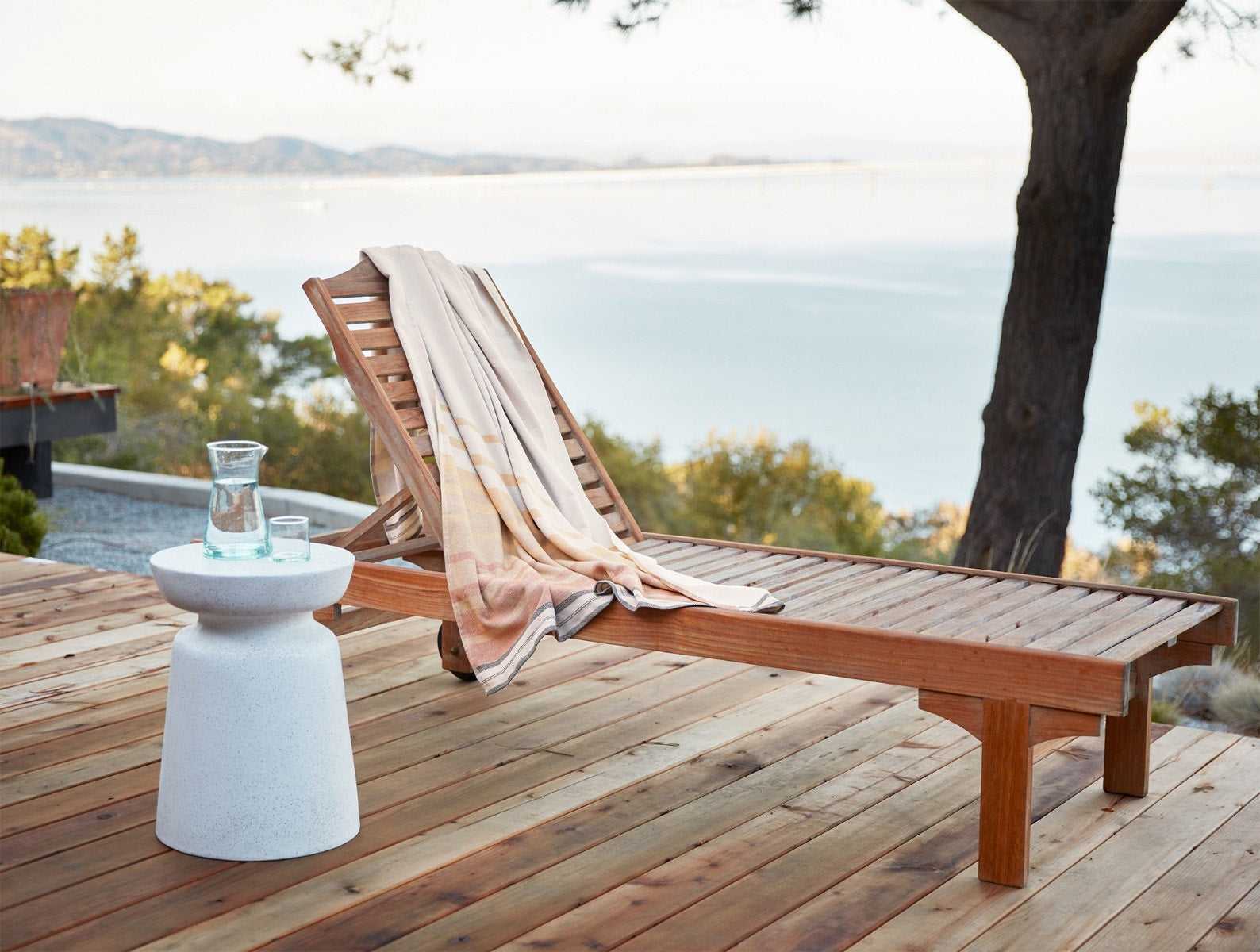 Tomales Organic Beach Towel | Shadow/Indigo Ombre