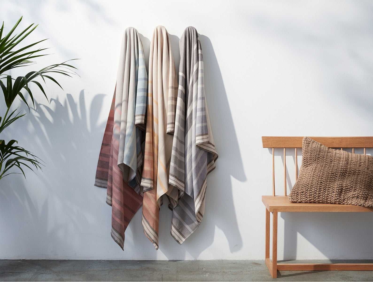 Tomales Organic Beach Towel | Shadow/Indigo Ombre