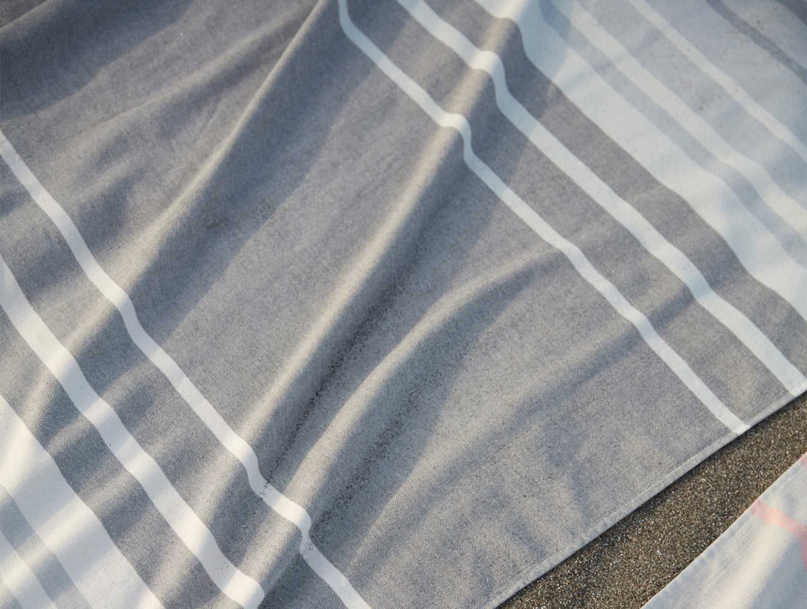 Tomales Organic Beach Towel | Shadow/Indigo Ombre