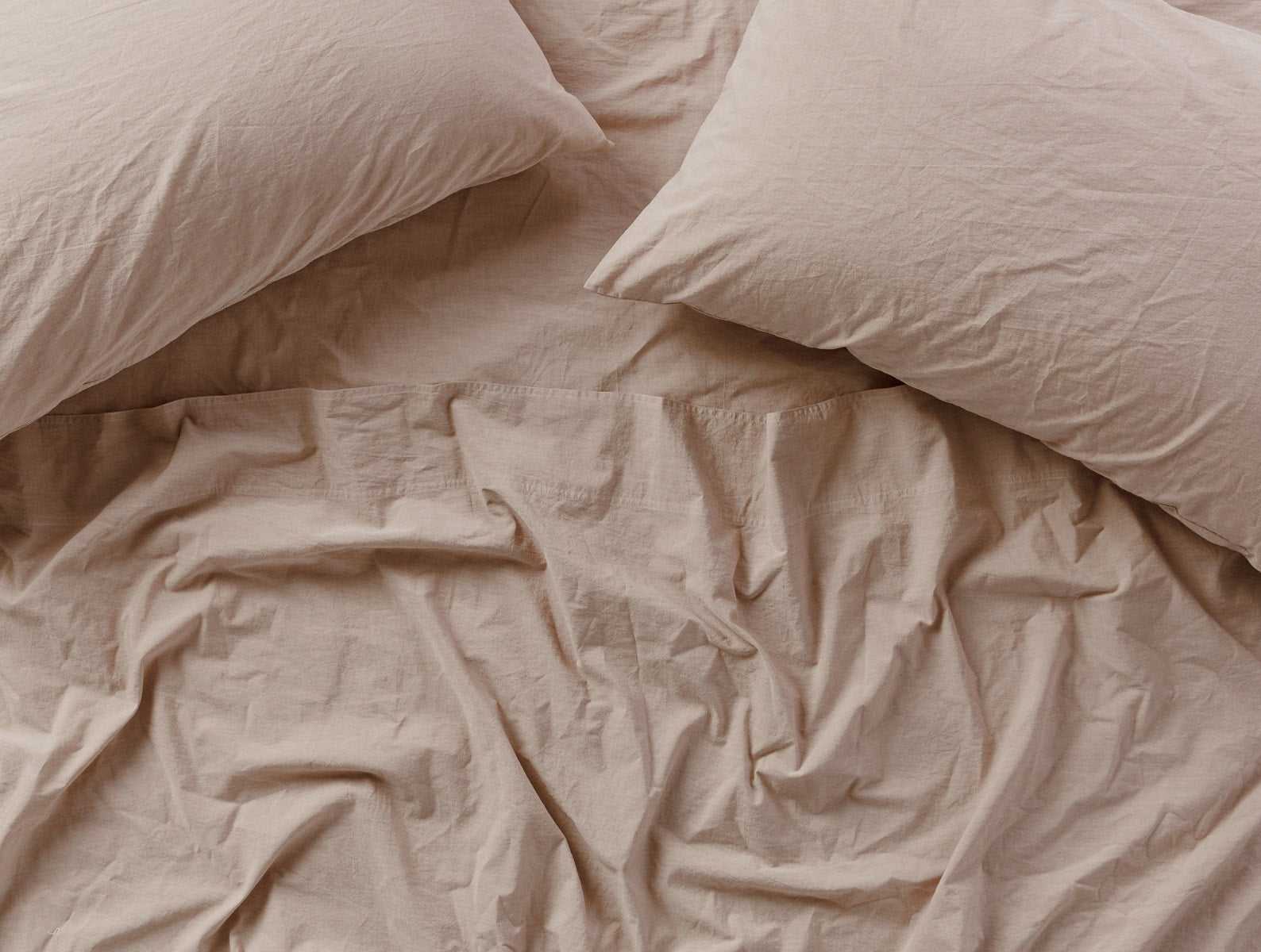 Organic Crinkled Percale™ Fitted Sheet