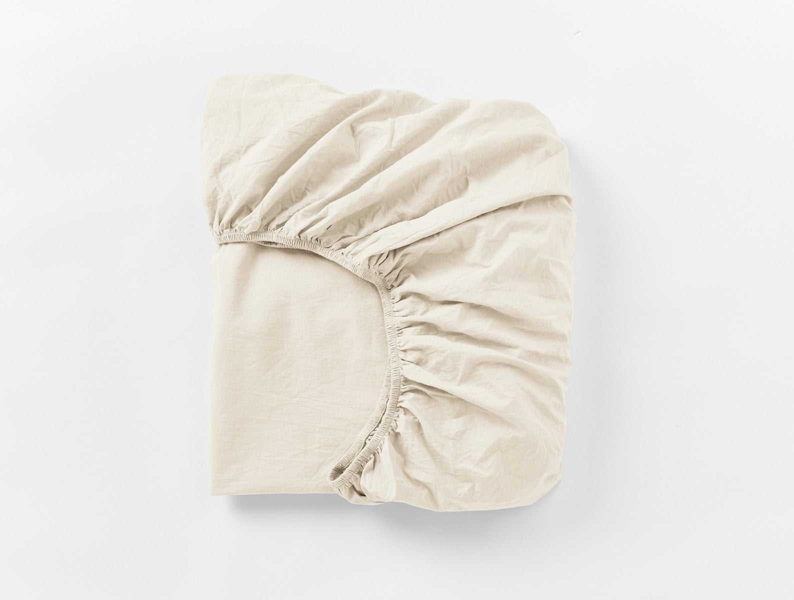 Organic Crinkled Percale&trade; Fitted Sheet