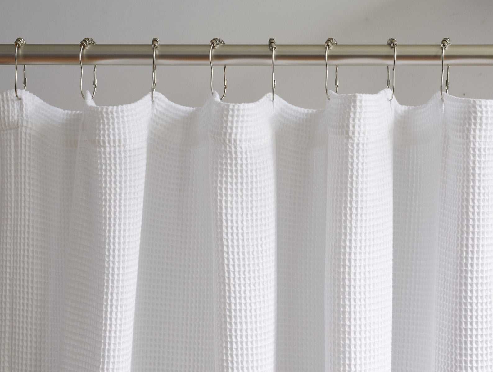 Organic Waffle Shower Curtain