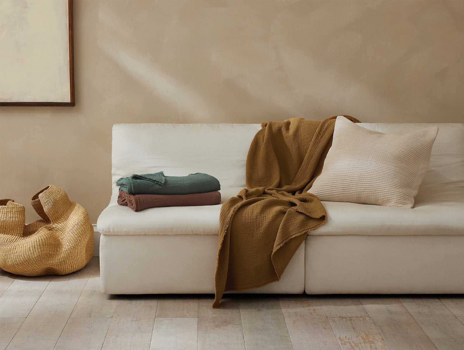Topanga Organic Matelasse Throw