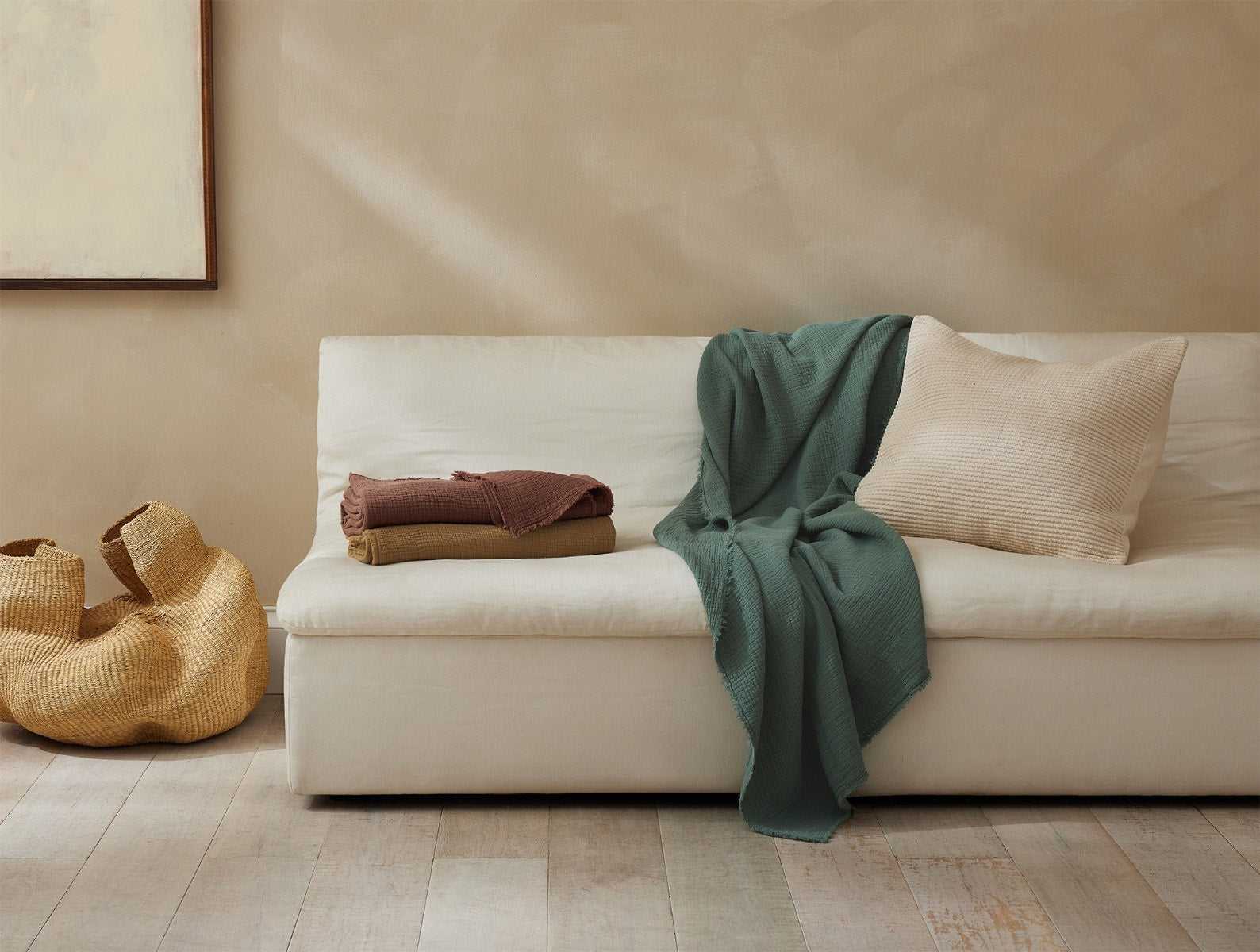 Topanga Organic Matelasse Throw