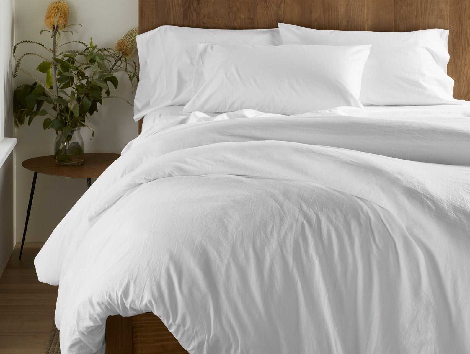 300 Thread Count Organic Sateen Duvet Cover Subscription | Alpine White