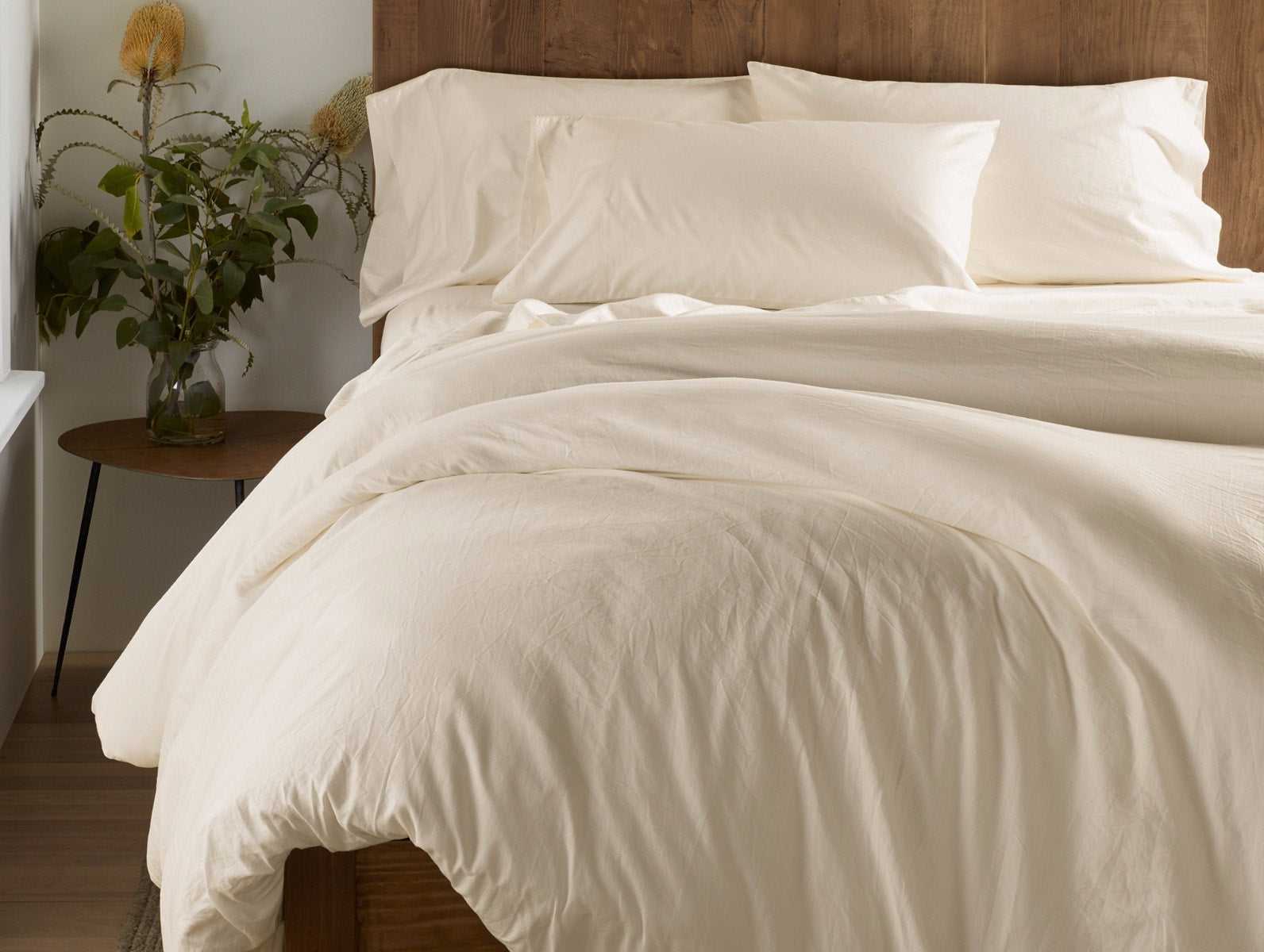 300 Thread Count Organic Sateen Duvet Cover Subscription | Alpine White