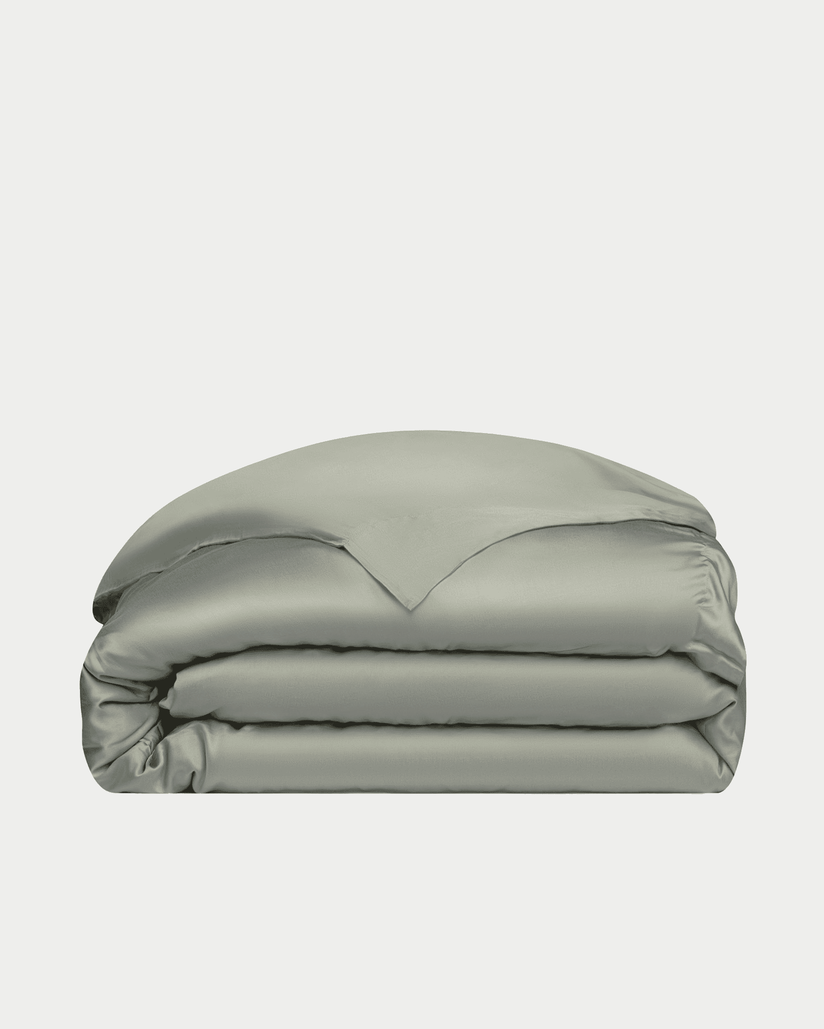 Sage duvet cover folded with white background |Color:Sage