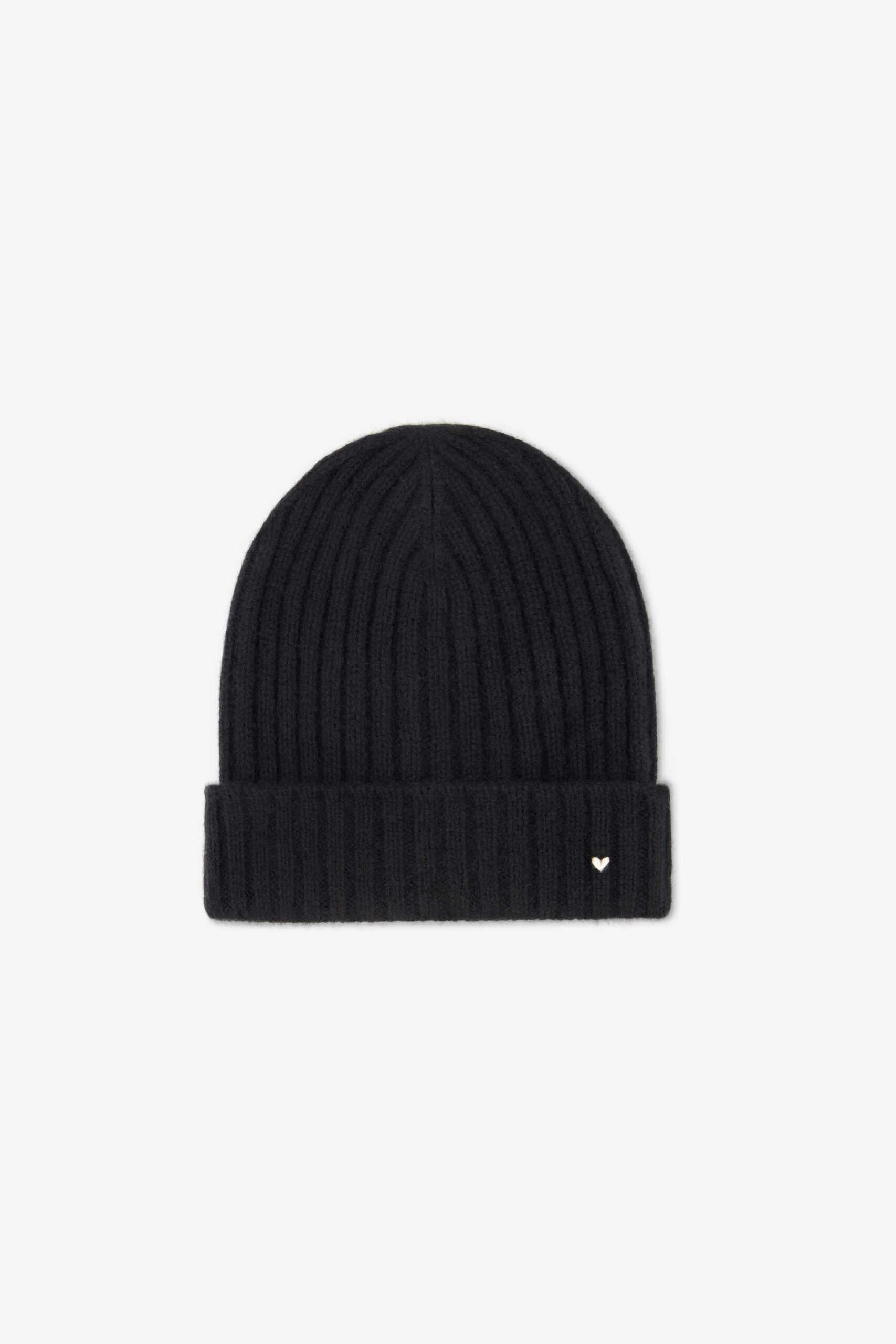 The Kids Rib Beanie – Black