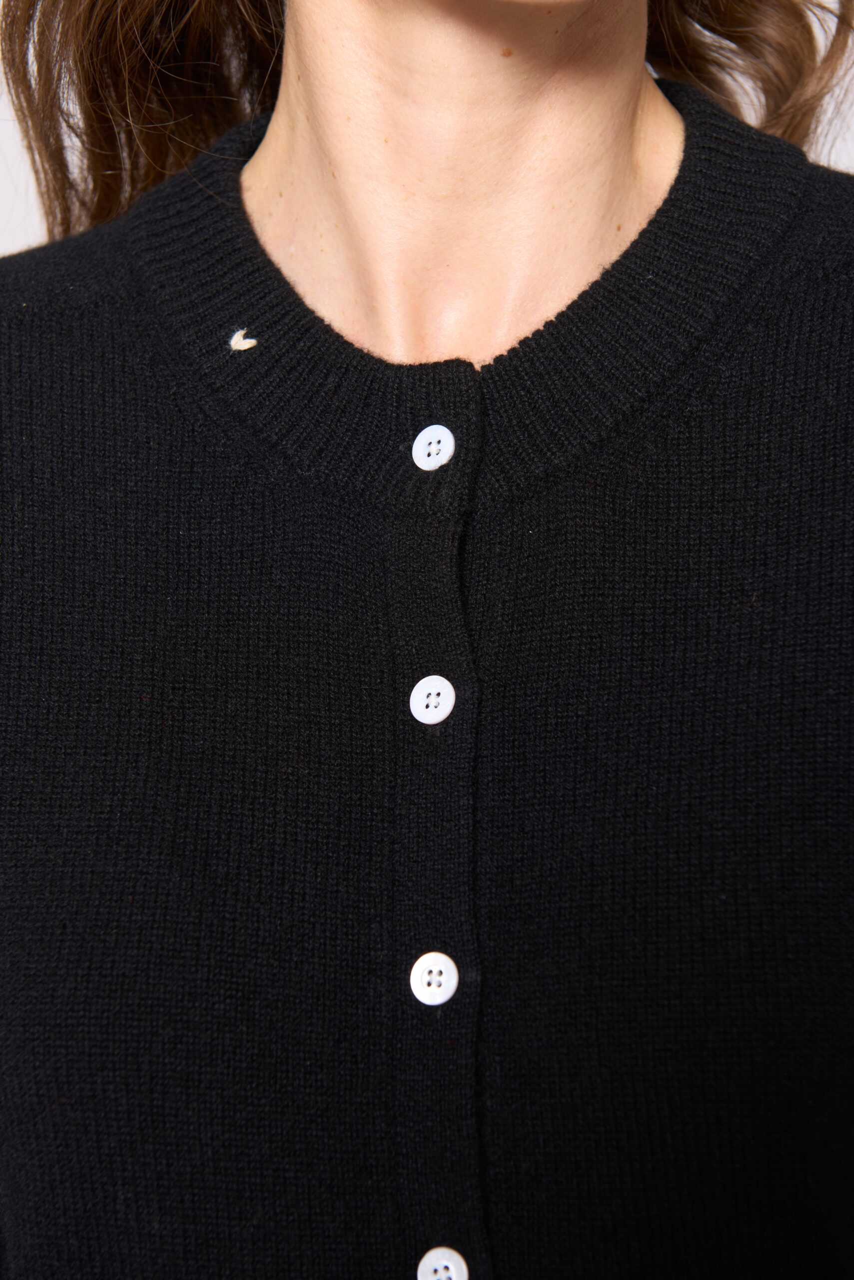 The Button Cardigan - Black