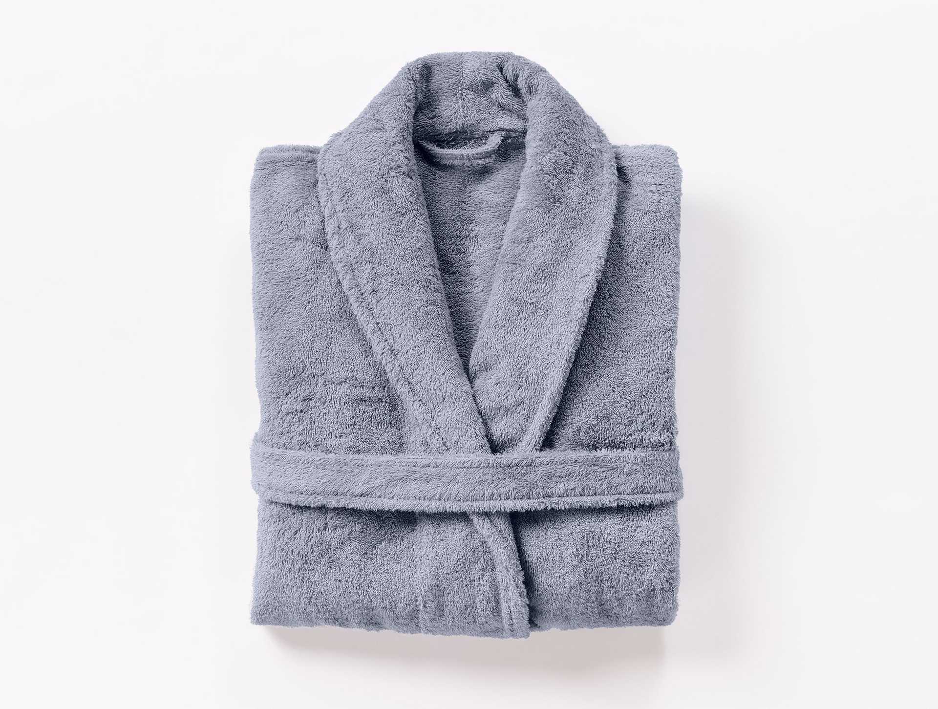 Unisex Cloud Loom Organic Robe | Steel Blue