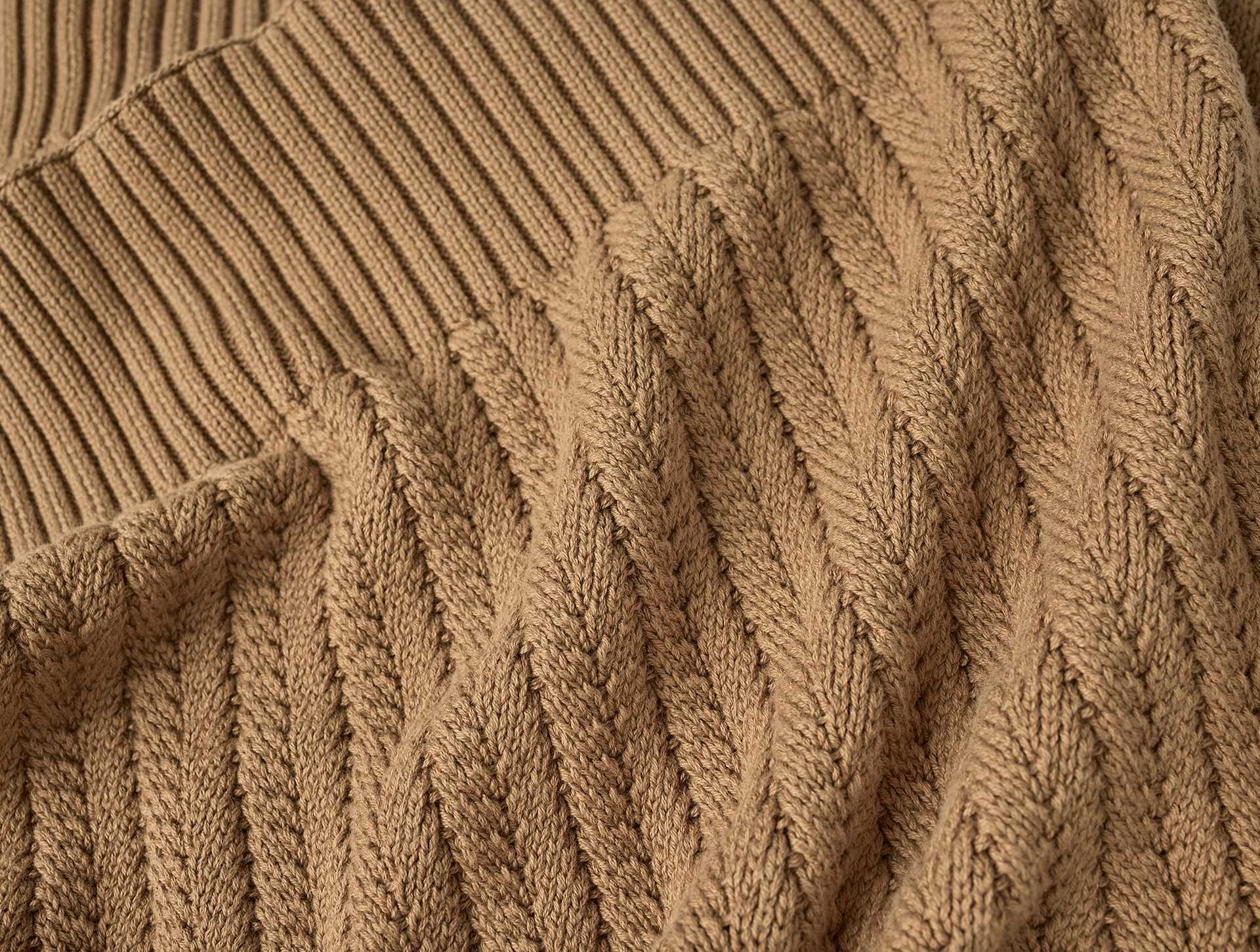 Casa Loma Organic Knit Throw | Doe