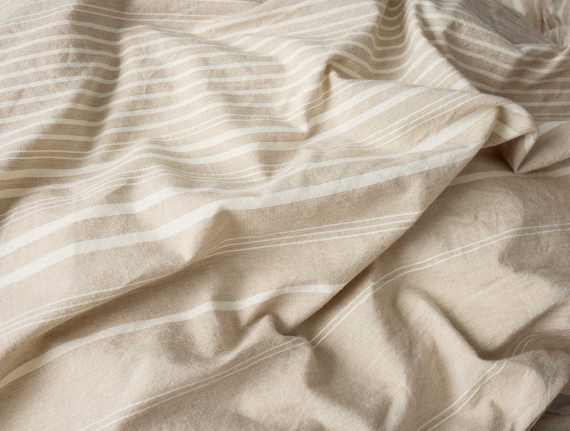 Little Sur Stripe Organic Duvet Set - Coyuchi | Doe Chambray