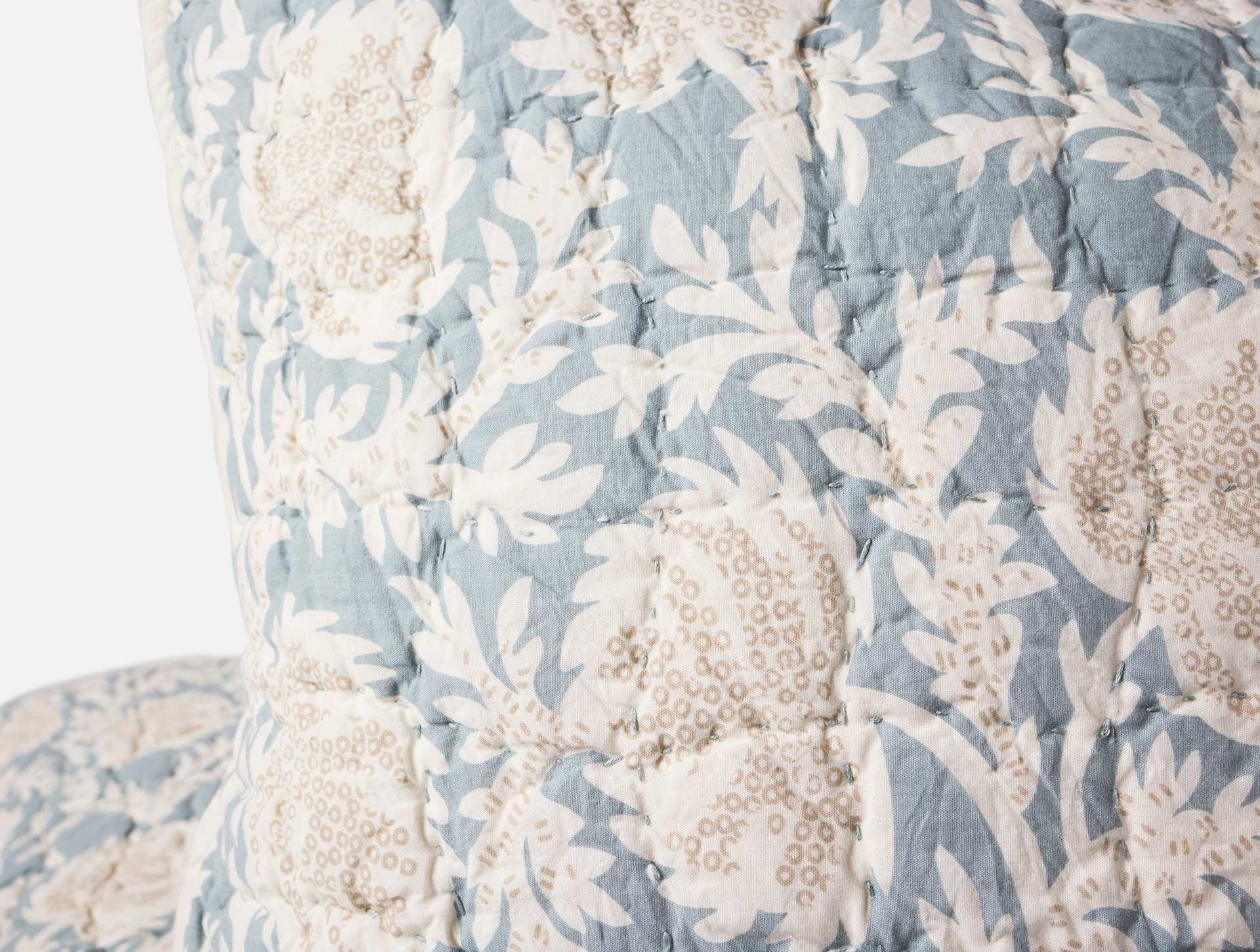 Robles Handstitched Organic Sham - Coyuchi | Tidal w/Khaki