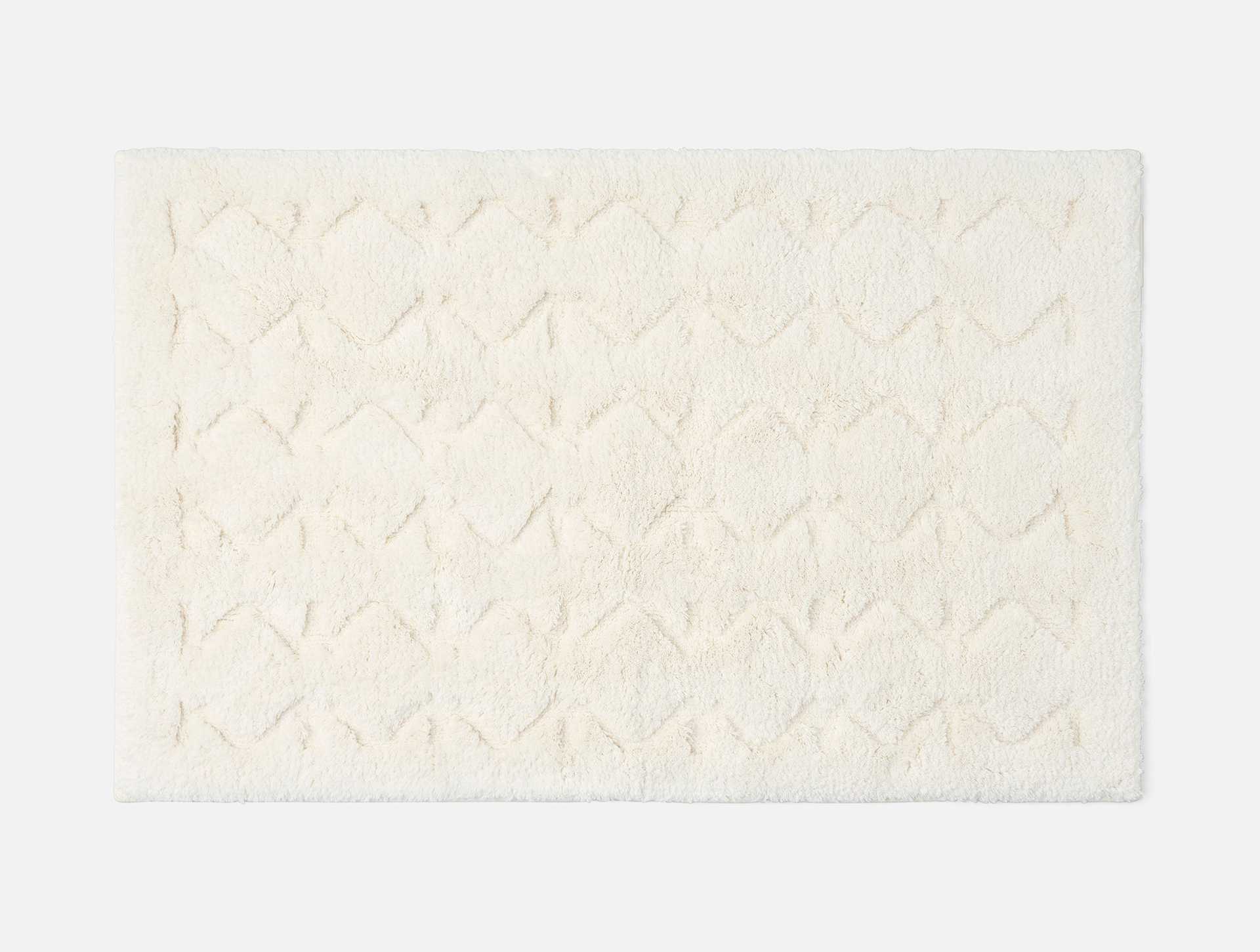 Diamond Shag Organic Bath Rug