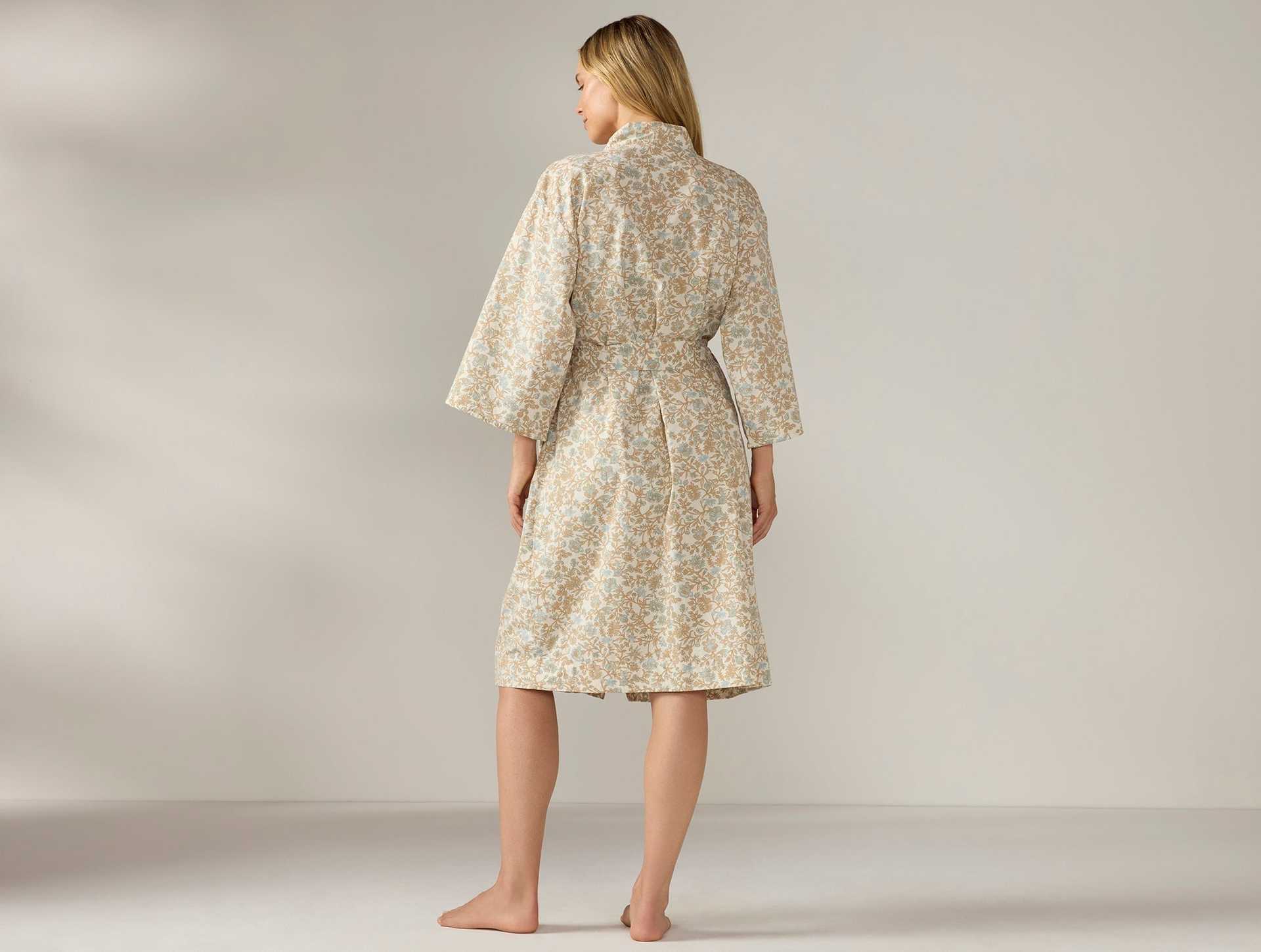 Women's Isla Organic Cotton Robe | Fawn Garden