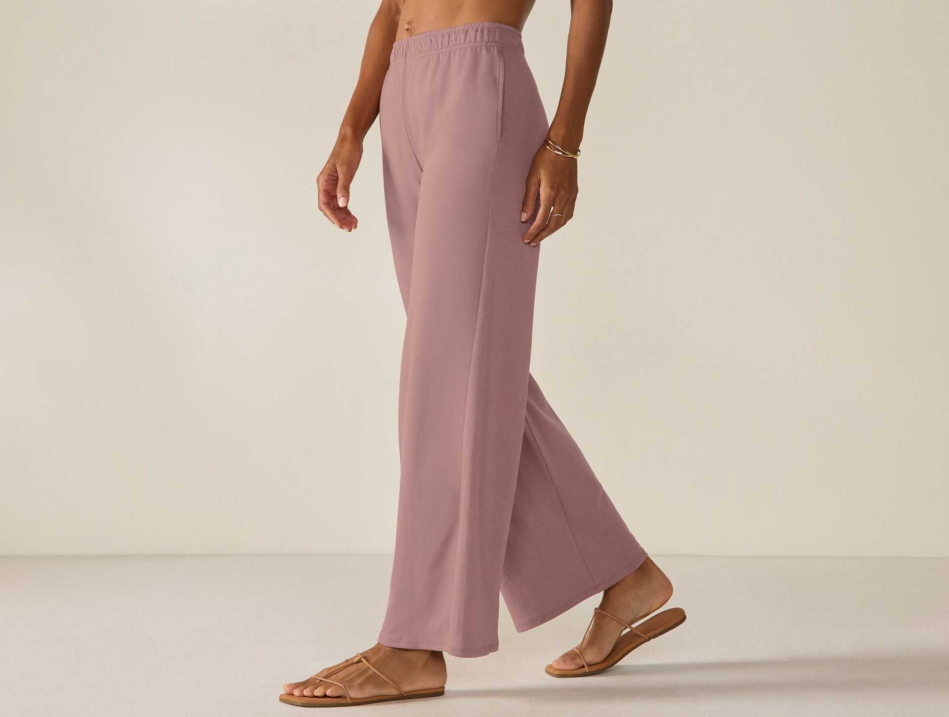 Women's Pima Organic Knit Wide Leg Pant