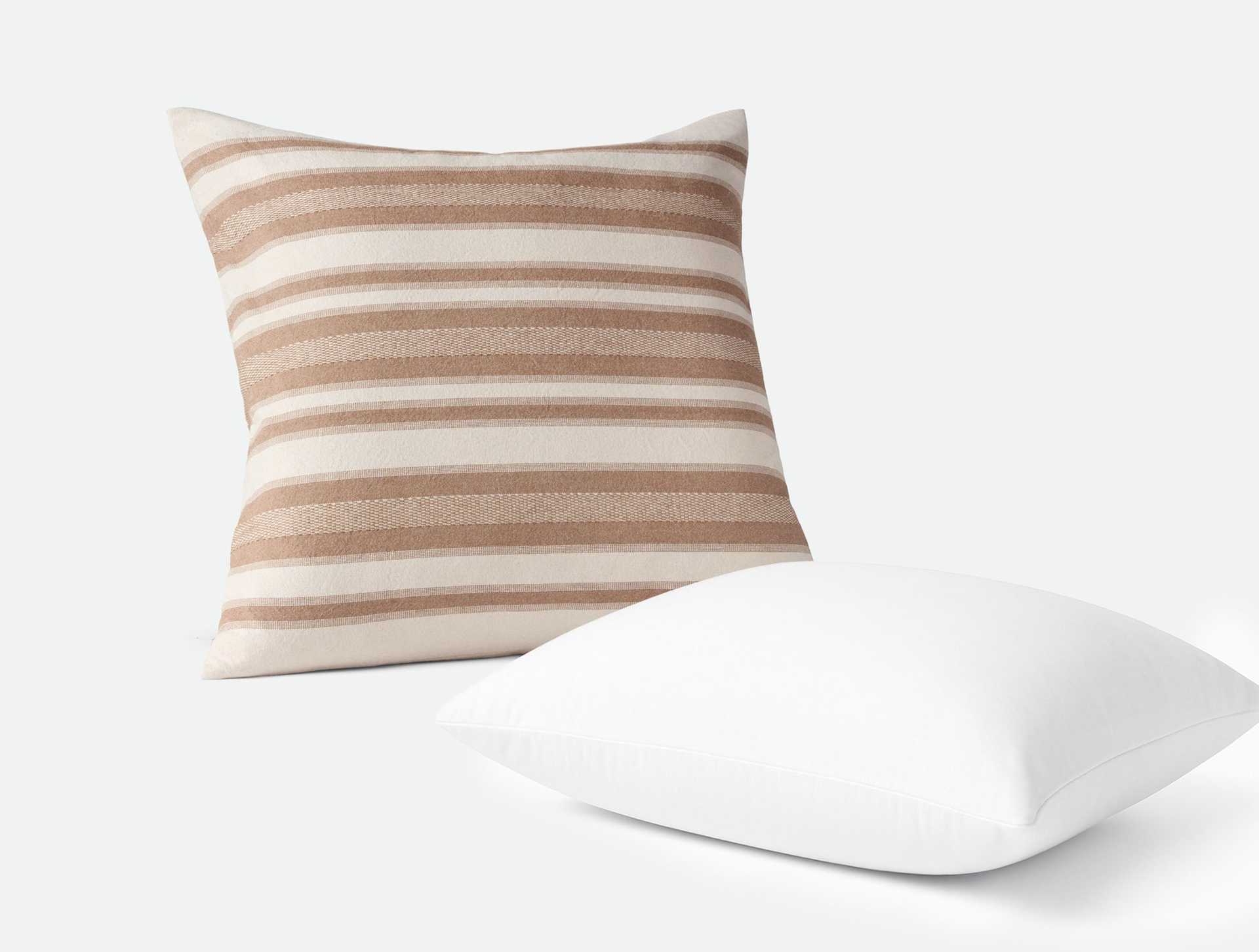 Serrano Organic Decorative Pillow Cover + Pillow Insert Set