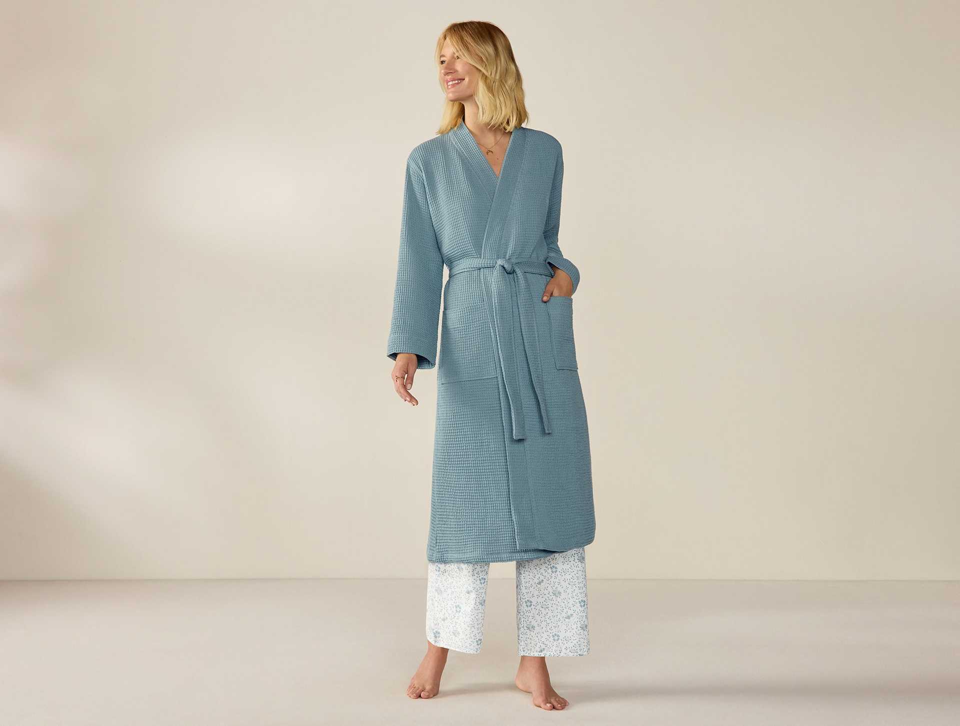 Unisex Organic Waffle Robe