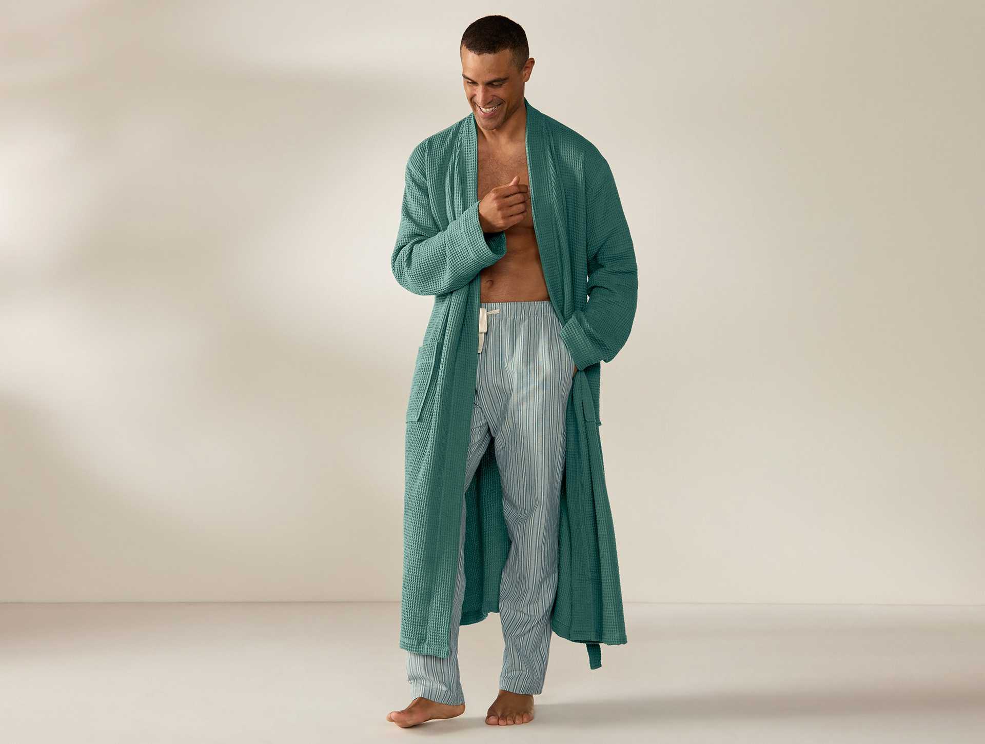 Unisex Organic Waffle Robe