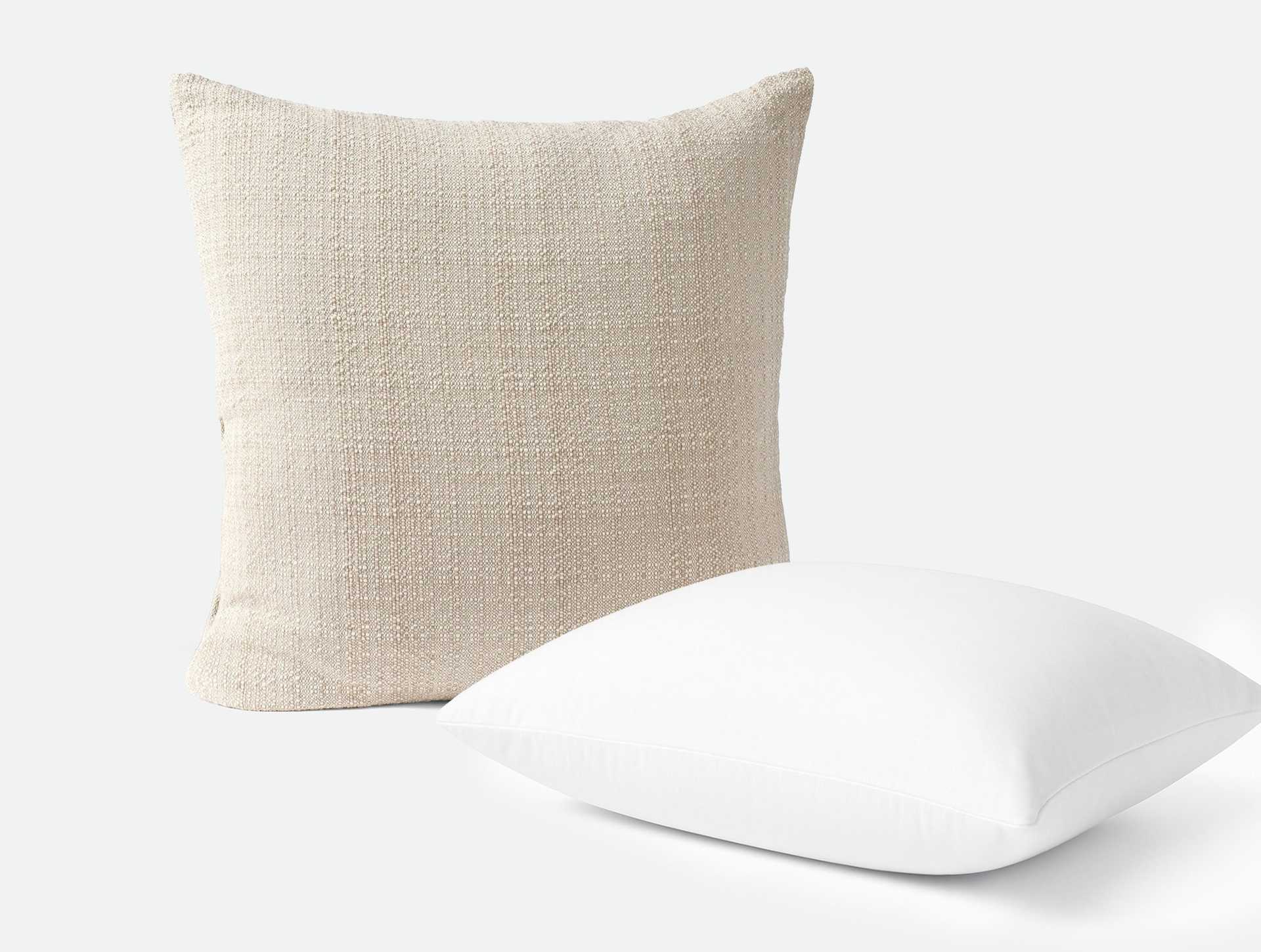 Lido Organic Decorative Pillow Cover + Pillow Insert Set