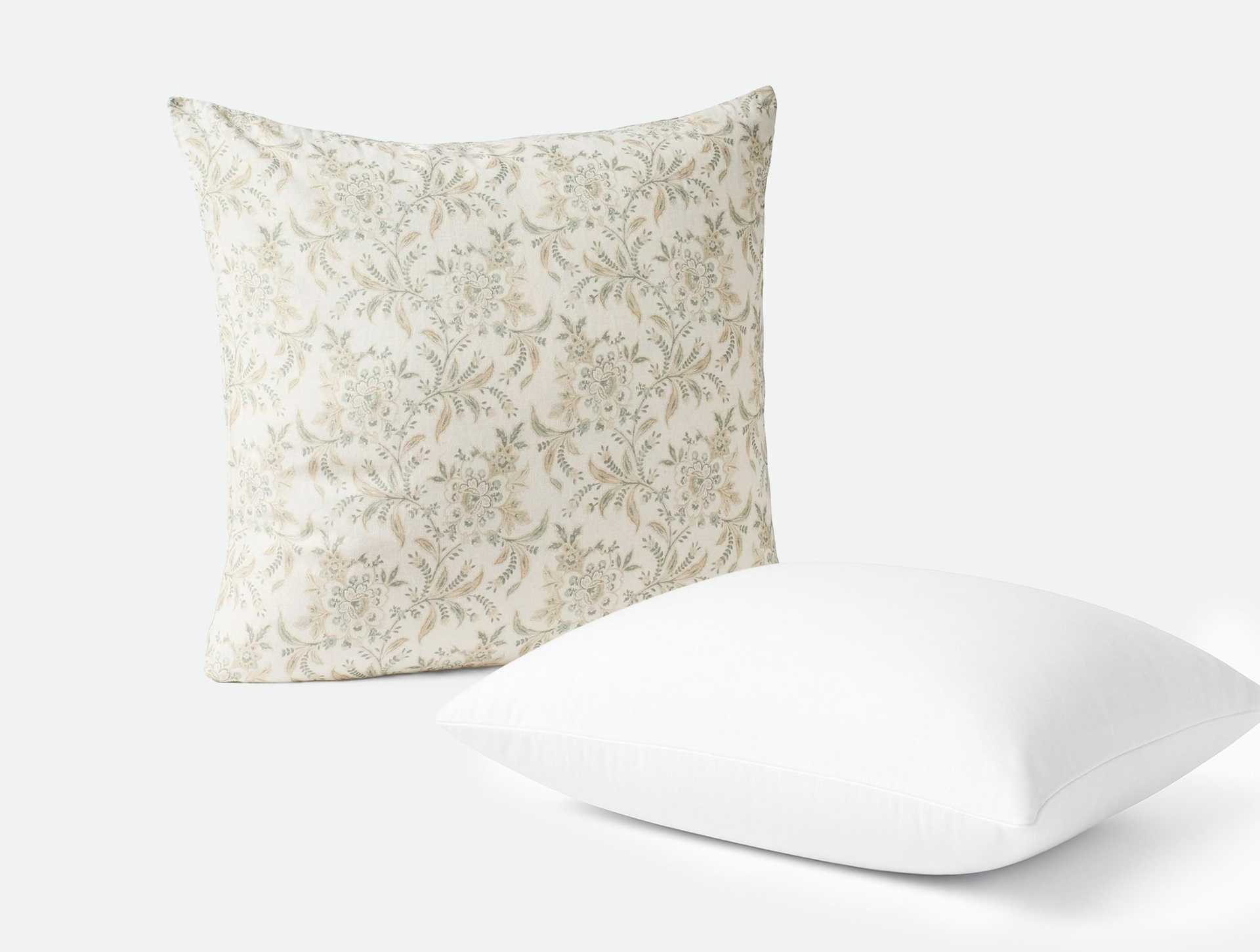 Marguerite Organic Print Decorative Pillow Cover + Pillow Insert Set