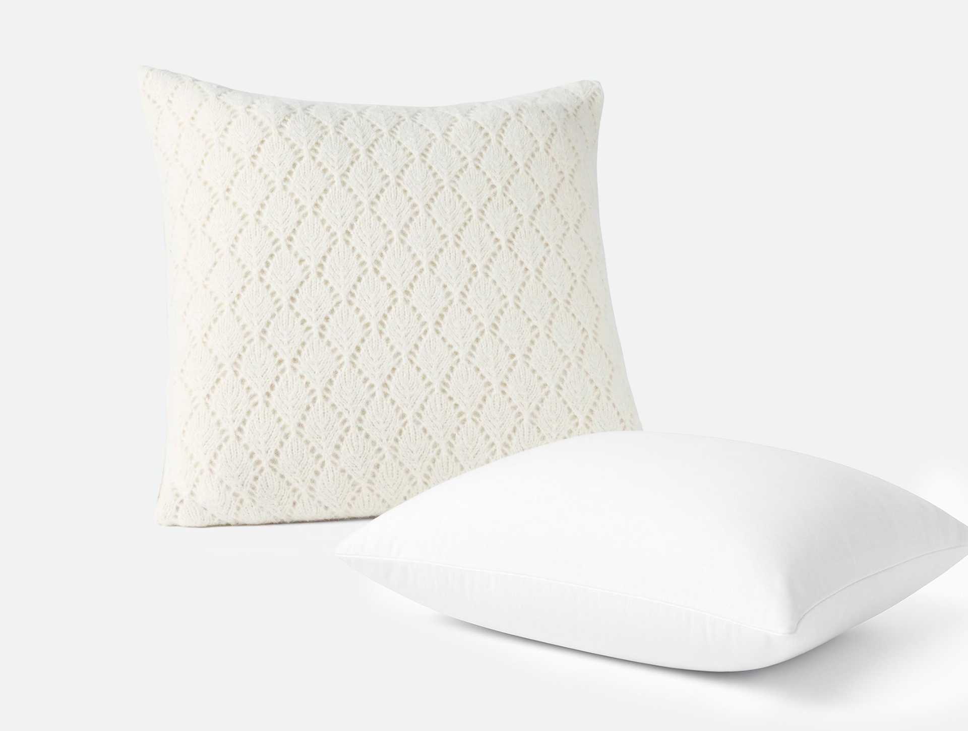 Paracas Alpaca Cotton Knit Decorative Pillow Cover + Pillow Insert Set