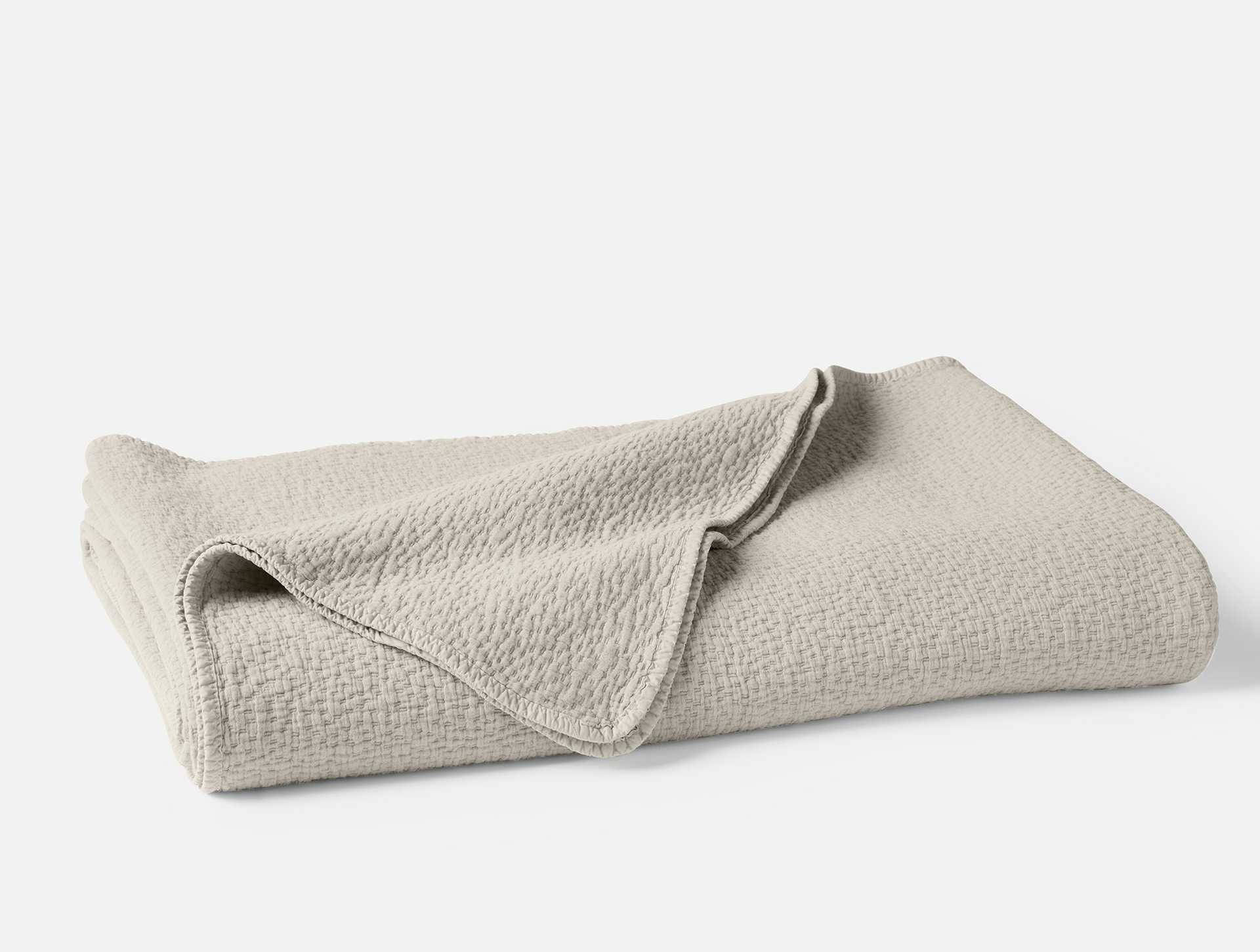 Cascade Organic Matelasse Coverlet