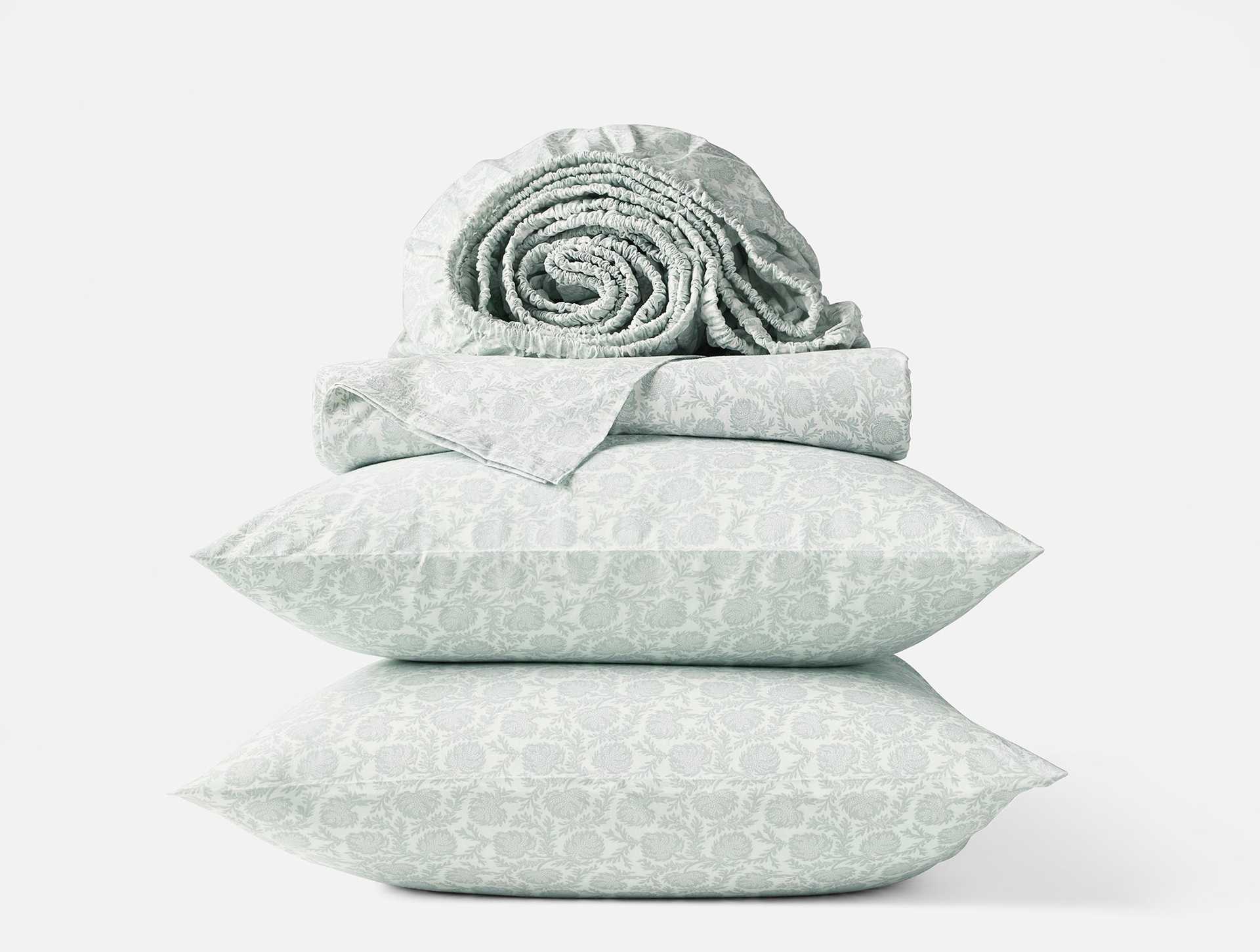 Organic Print Percale Sheet Set