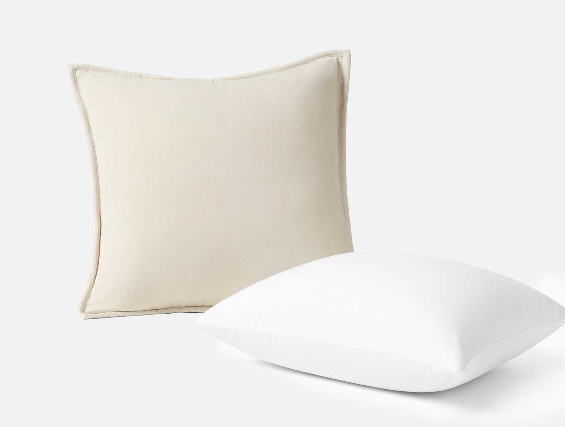 Velvet Organic Pillow Cover + Pillow Insert Set
