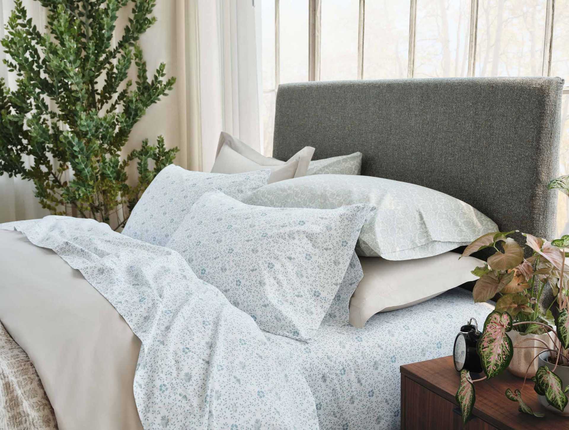 Organic Print Percale Sheet Set