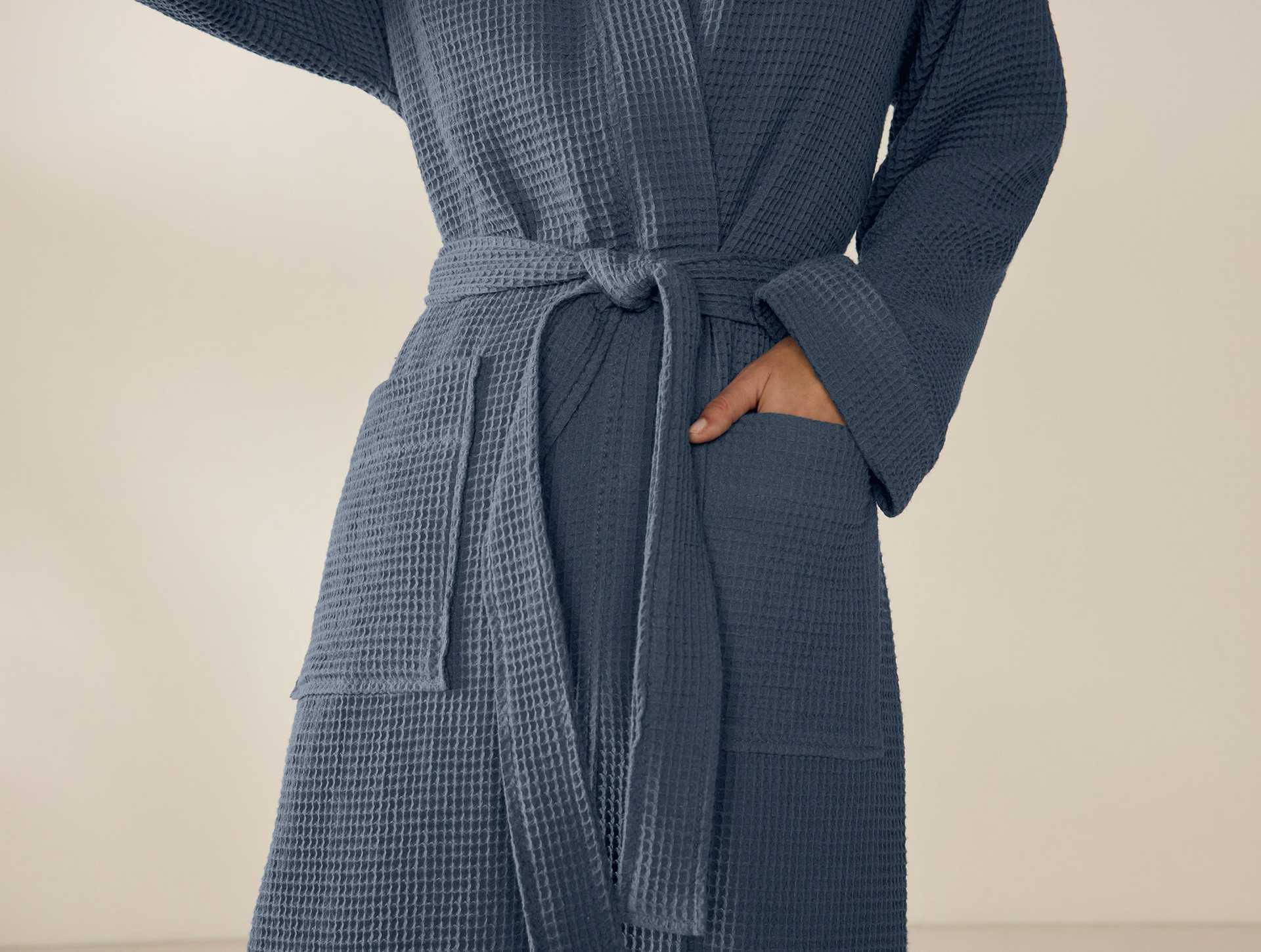Unisex Organic Waffle Robe