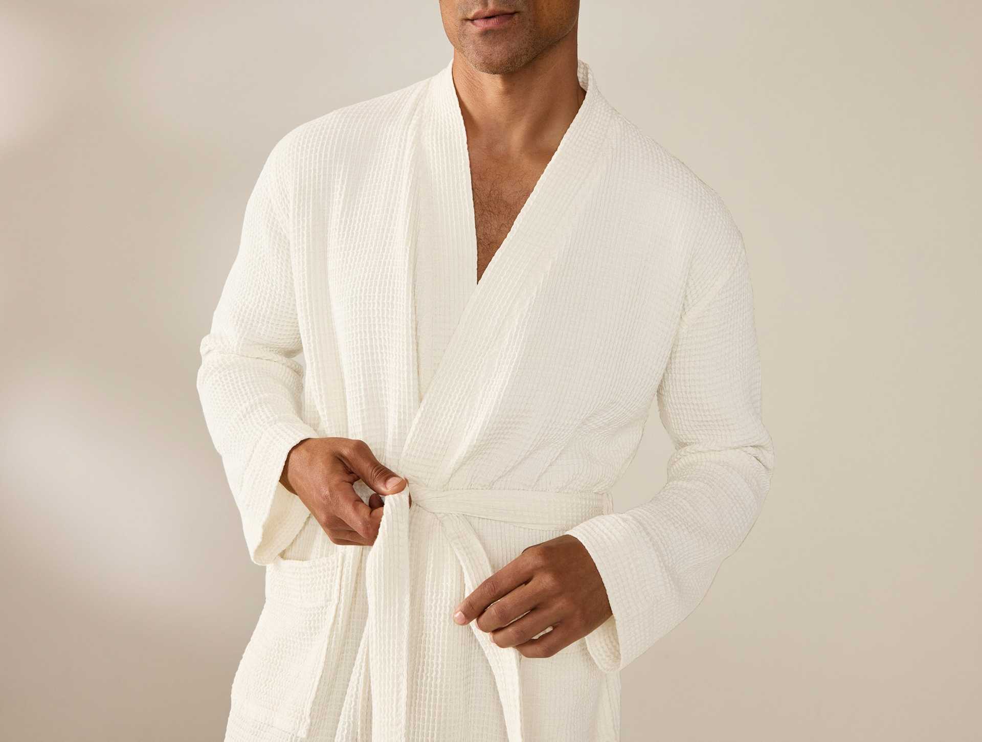 Unisex Organic Waffle Robe