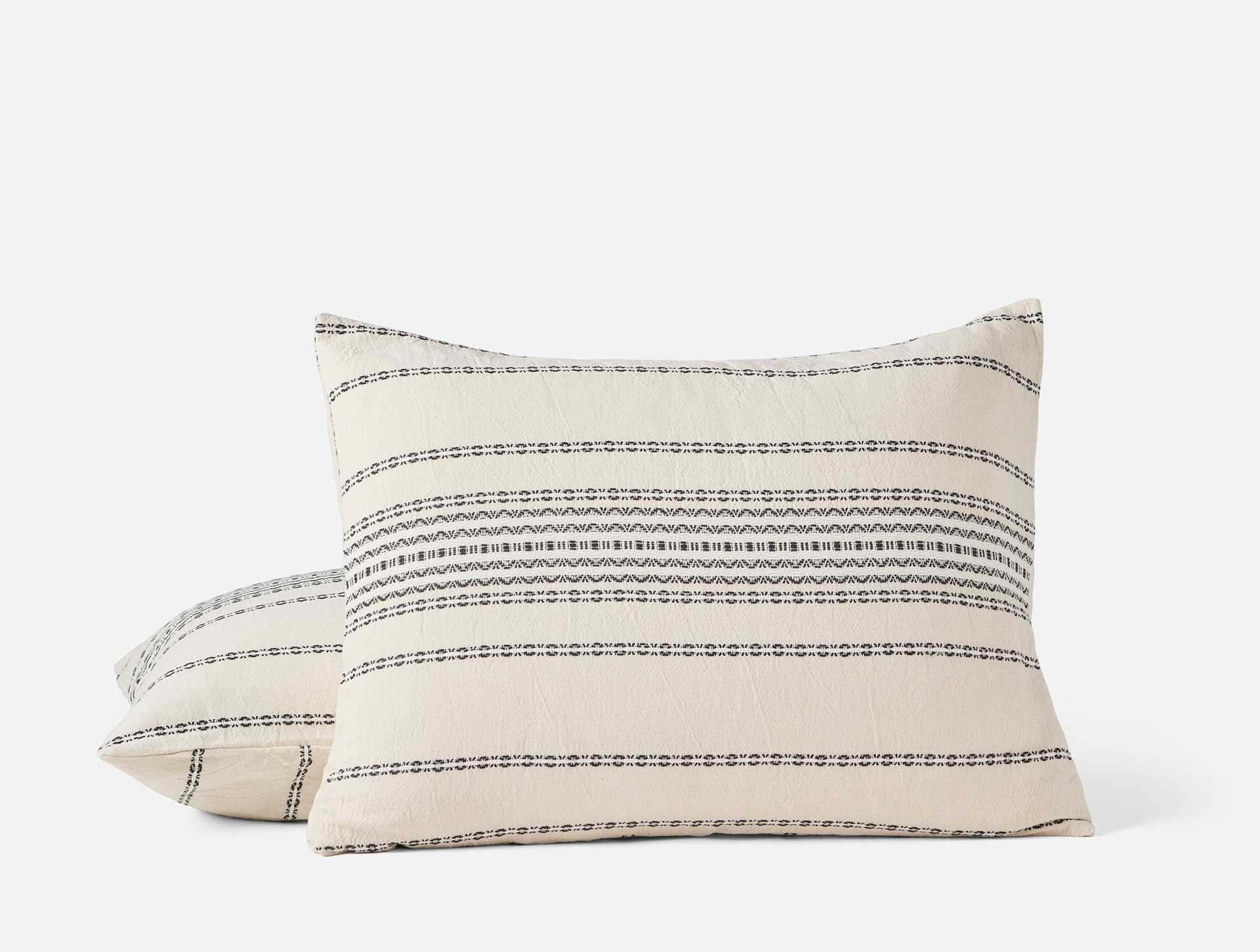 Rippled Stripe Organic Sham
