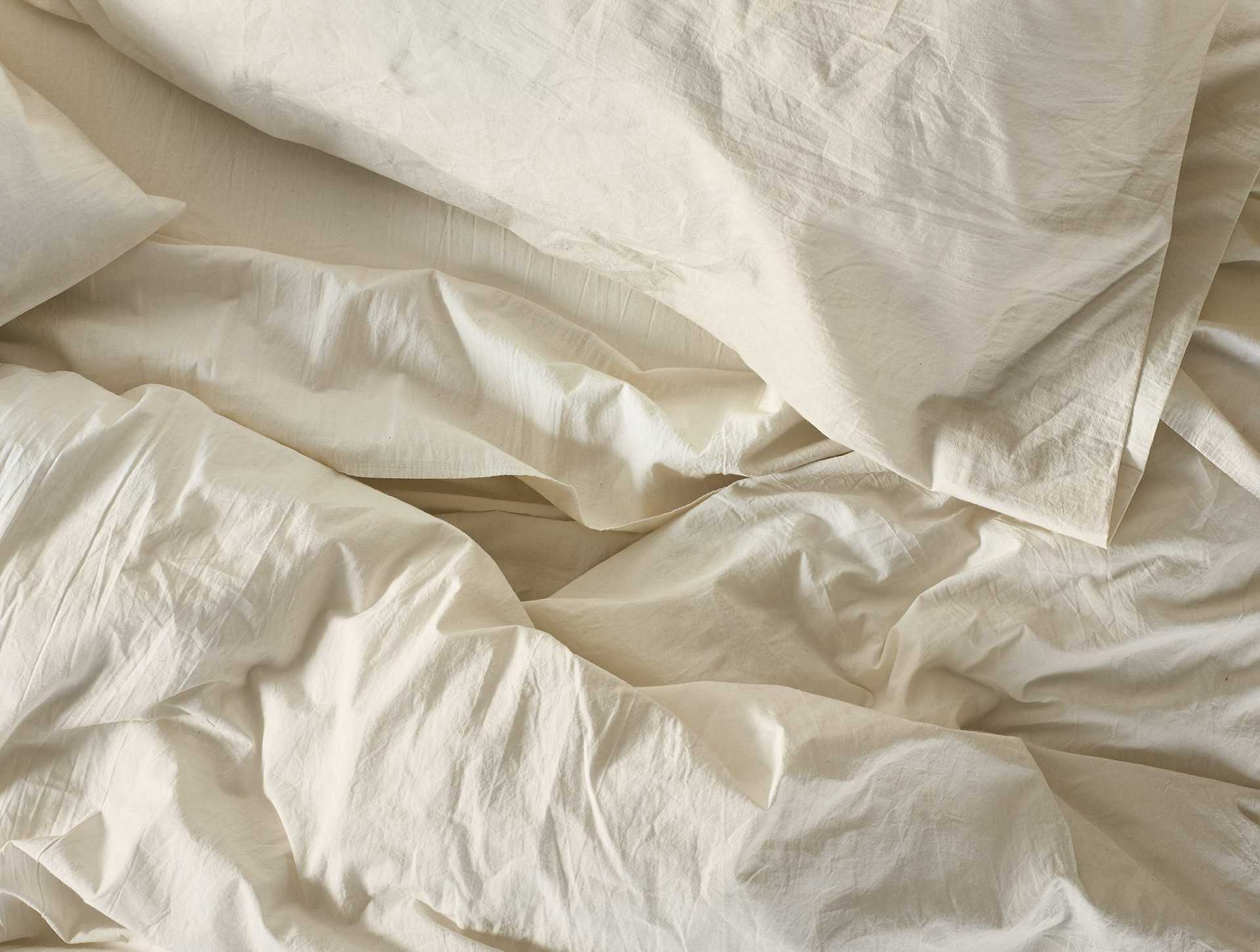 Organic Crinkled Percale&trade; Fitted Sheet