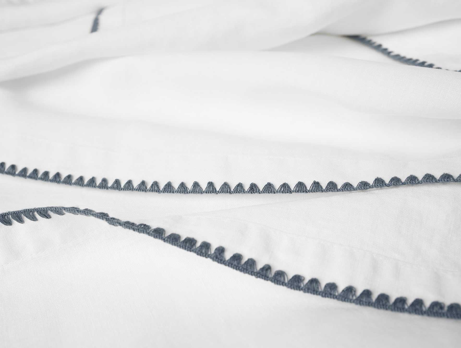 Olivos Embroidered Organic Linen Napkins