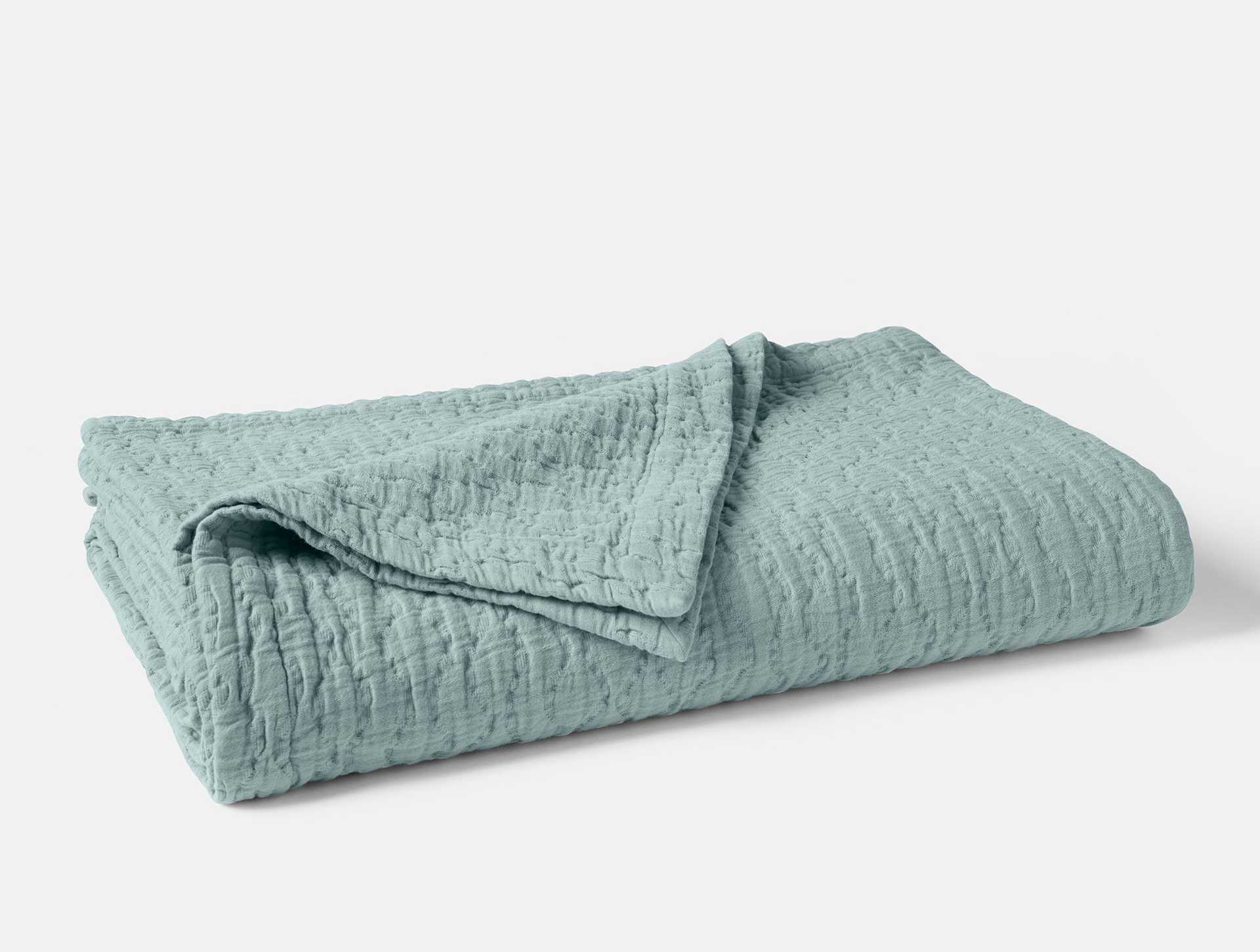 Pescadero Organic Matelasse Coverlet
