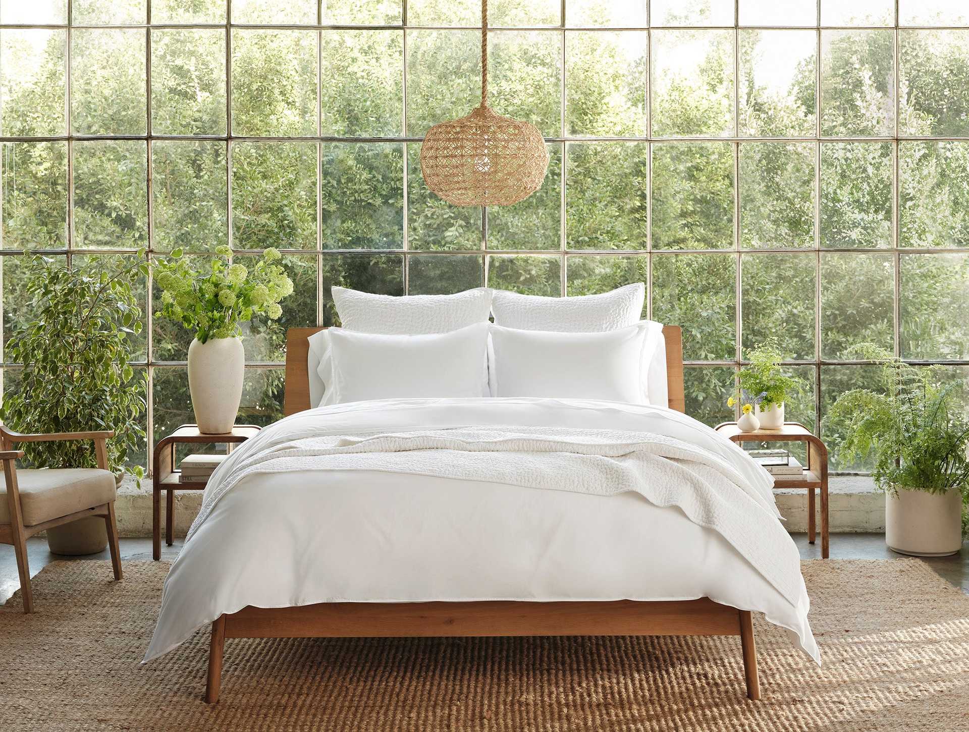 Organic Crinkled Percale&trade; Duvet Cover
