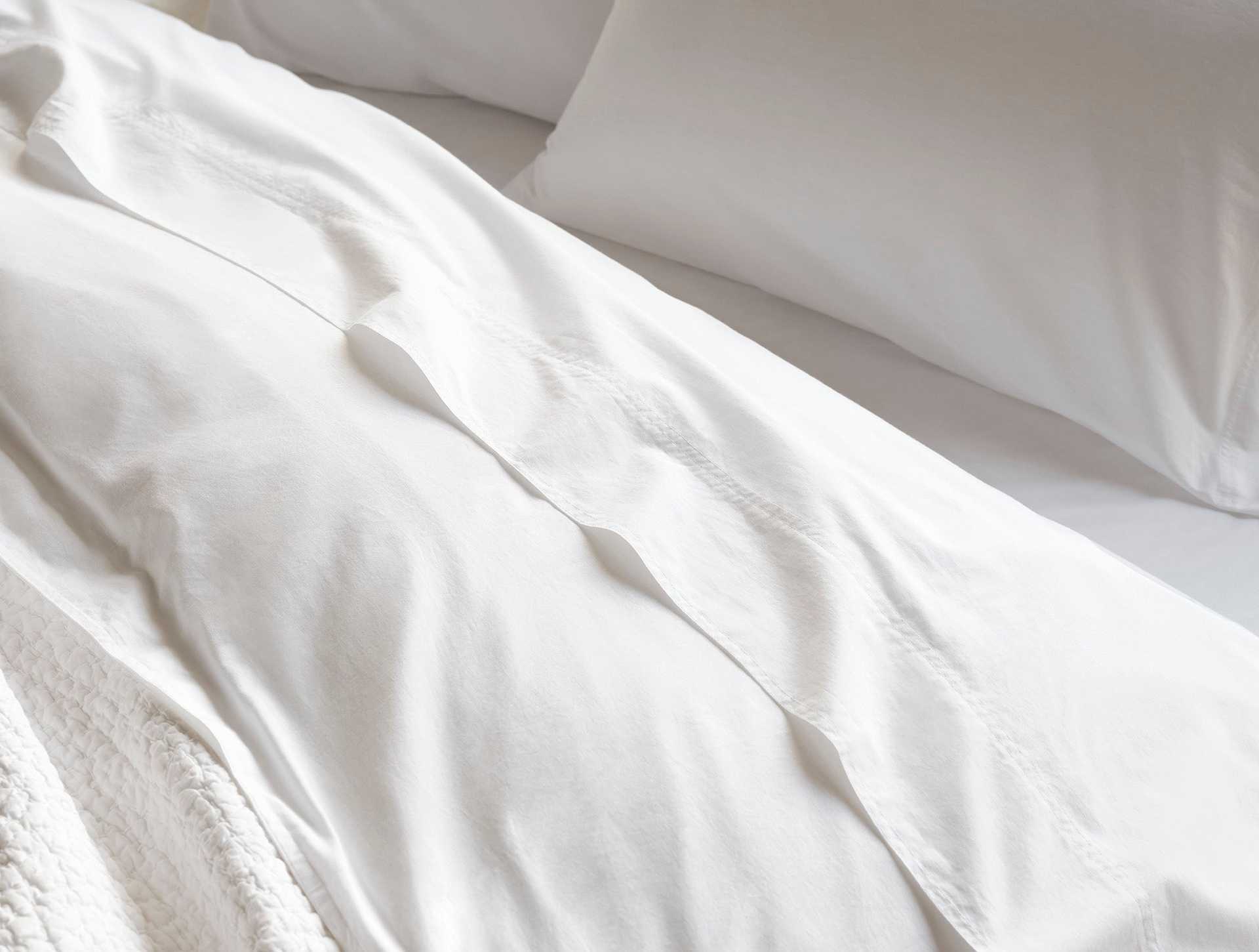 Organic Crinkled Percale&trade; Duvet Cover