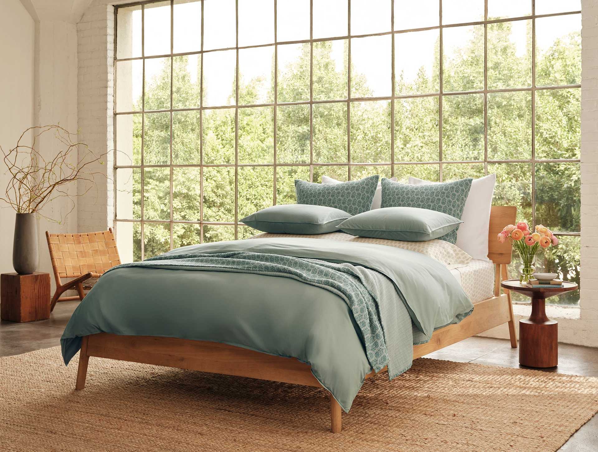 Organic Print Percale Sheet Set