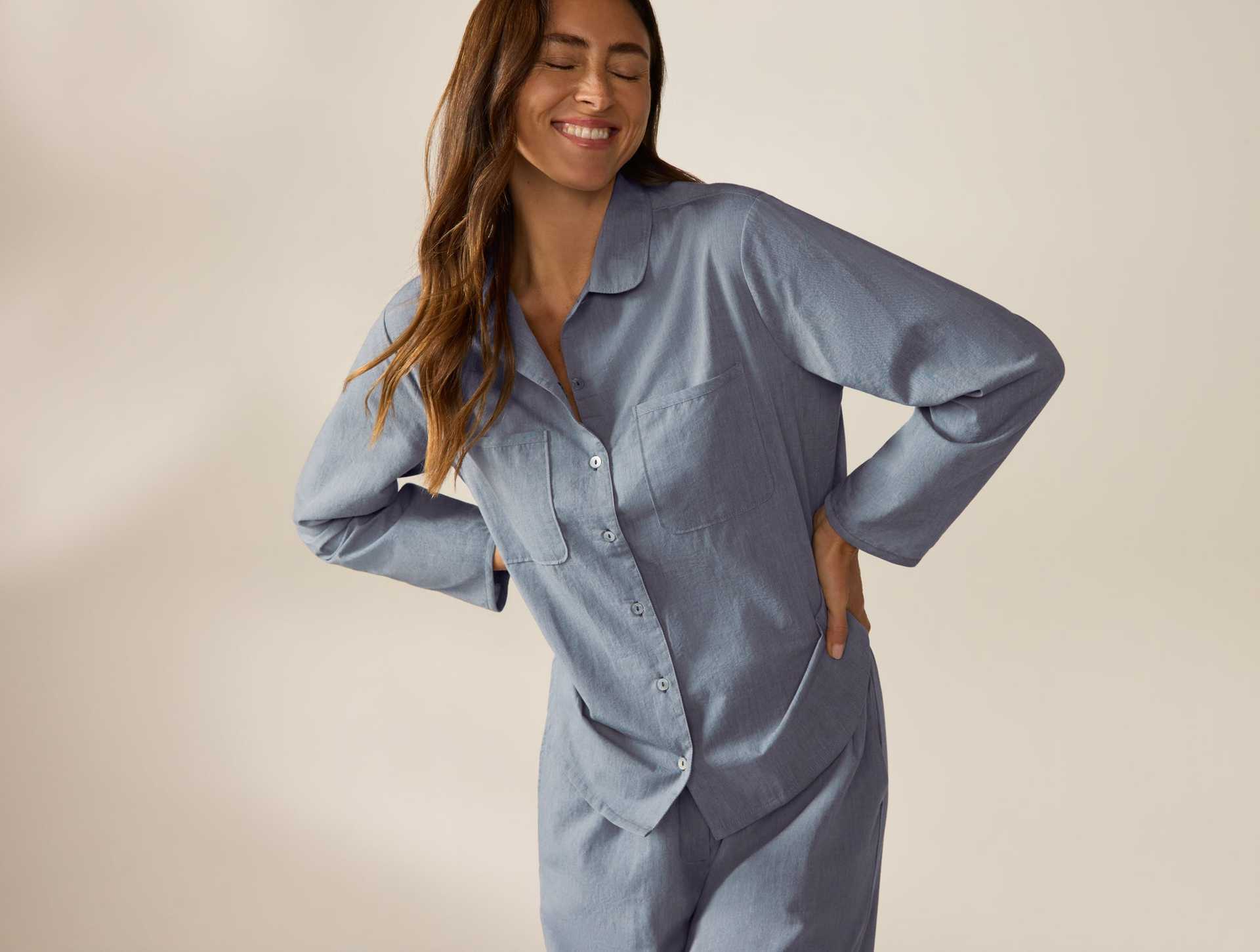 Women's Isla Organic Cotton Long Sleeve Pajama Set