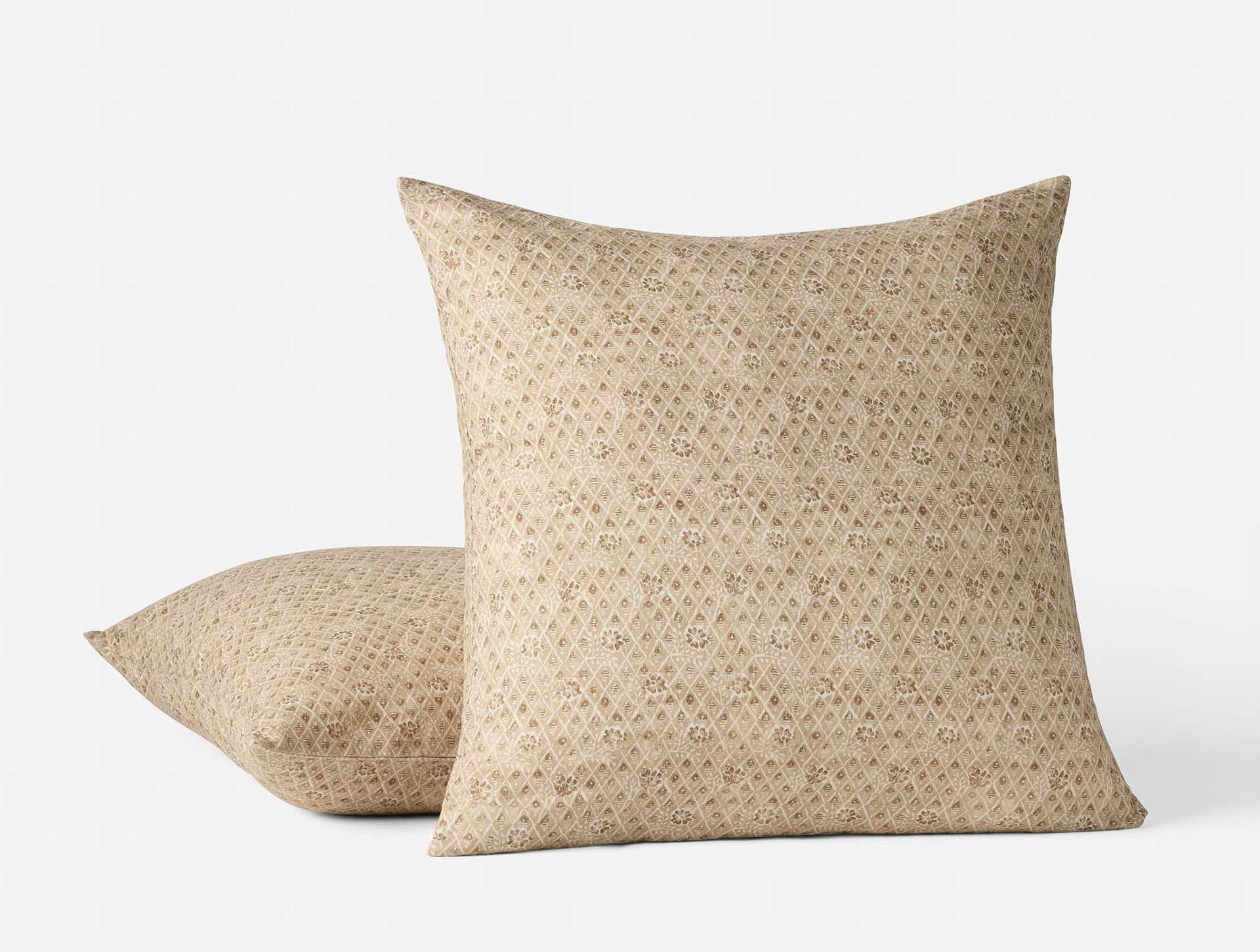 Coral Bell Print Decorative Pillow Cover